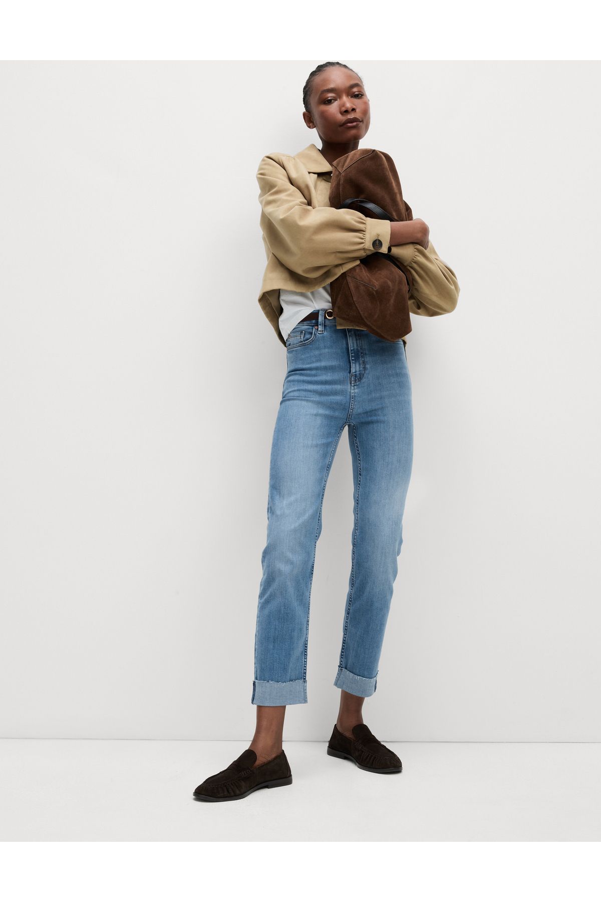 Marks & Spencer Harper Supersoft Yüksek Bel Jean Pantolon