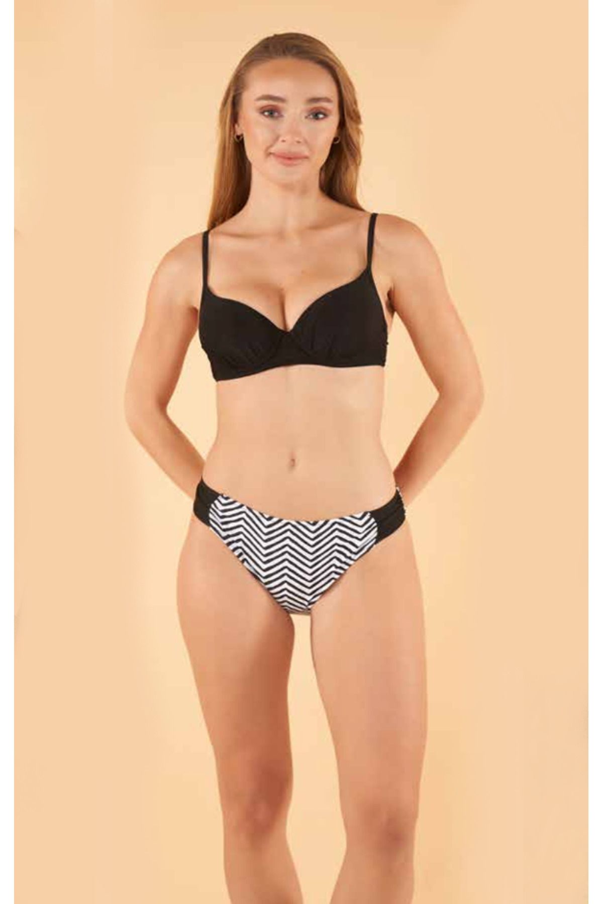Fily İç Giyim ESTİVA Balenli Destekli Çift Renk Şık Bikini Takım