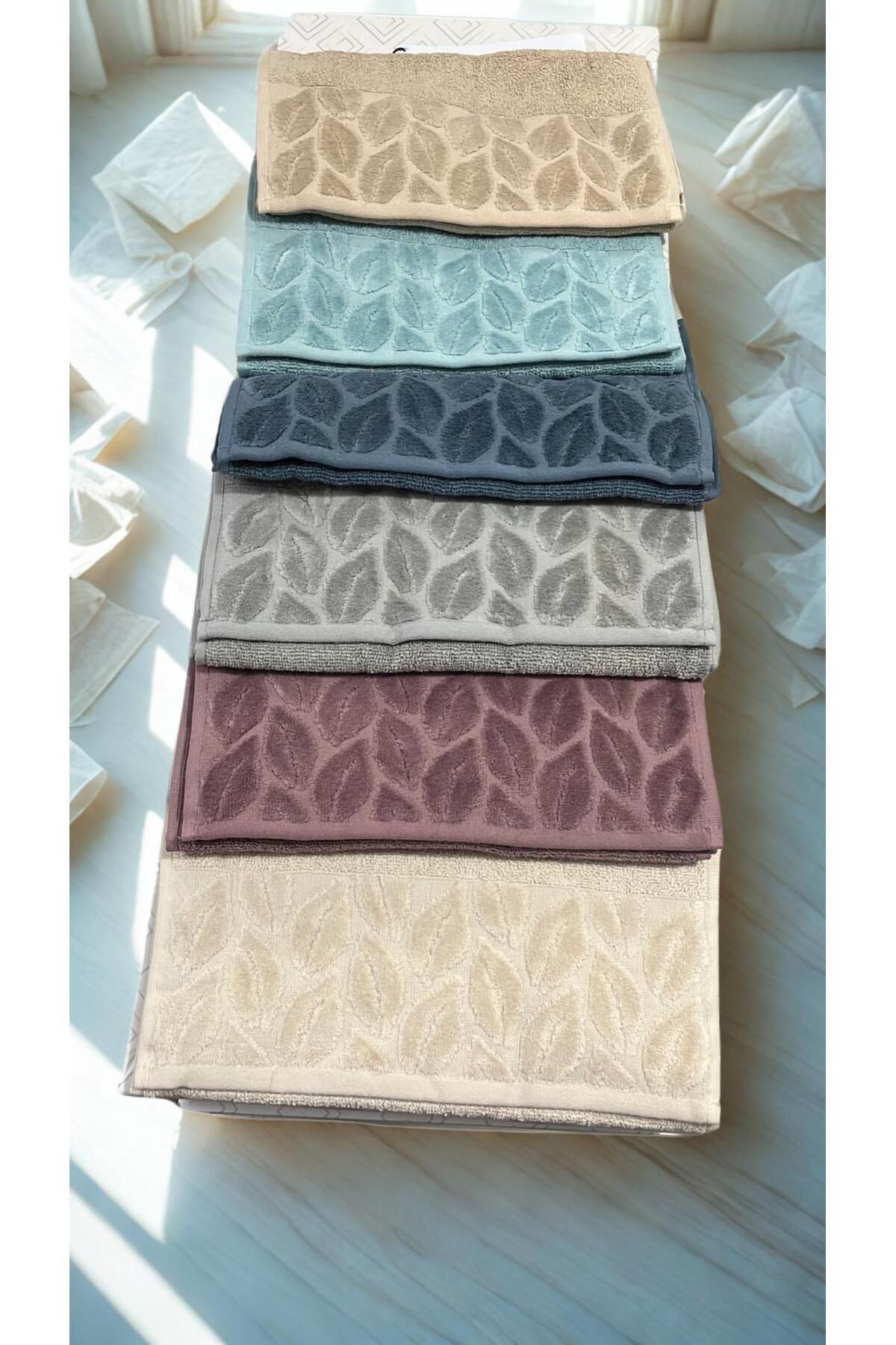 TekStilize % 100 Pamuklu 6 Renk El Havlusu 50X90 (6 Adet)