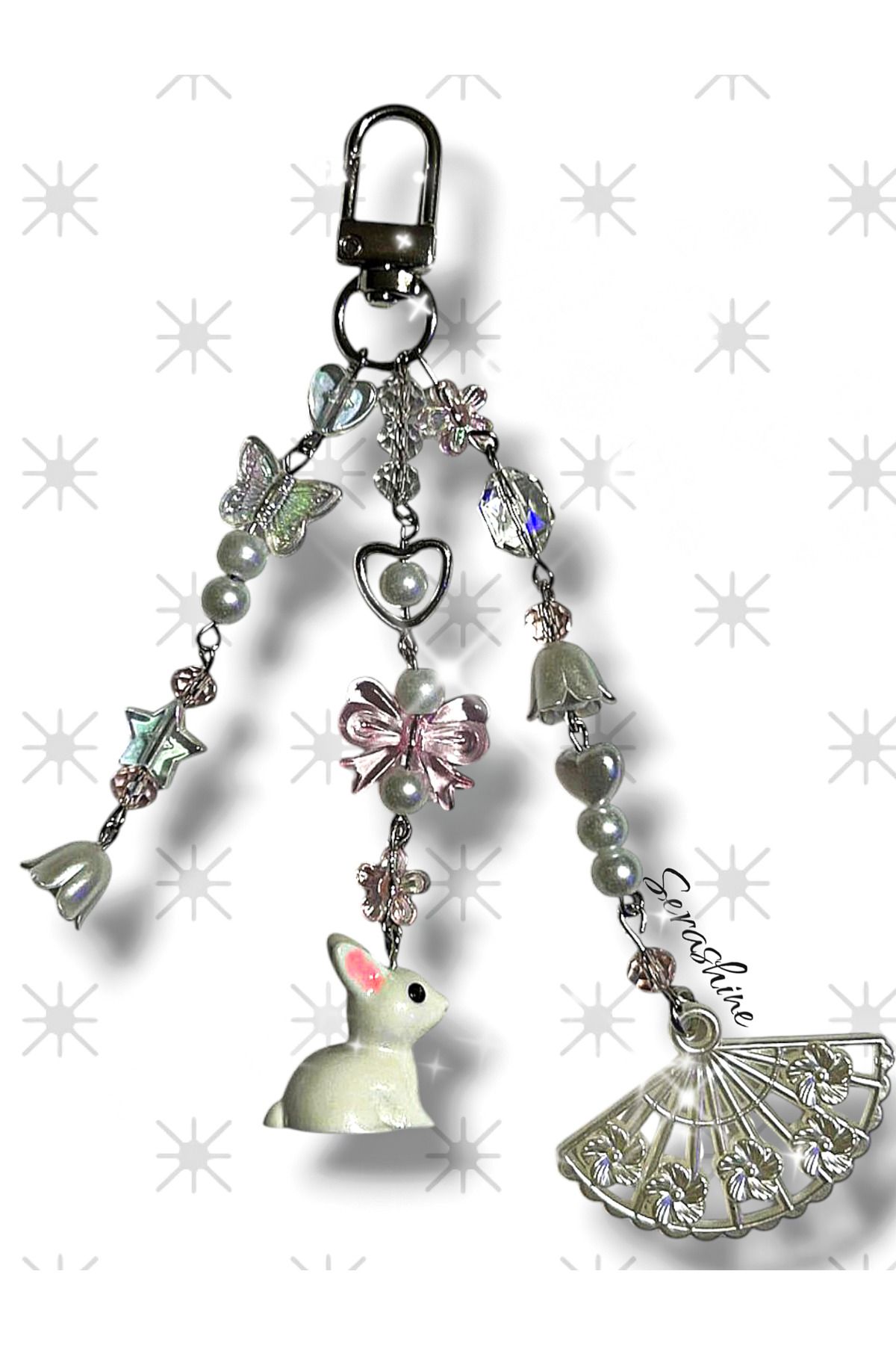 Serashine Rabbit anahtarlık charm y2k coquette yenitrend hediyelik