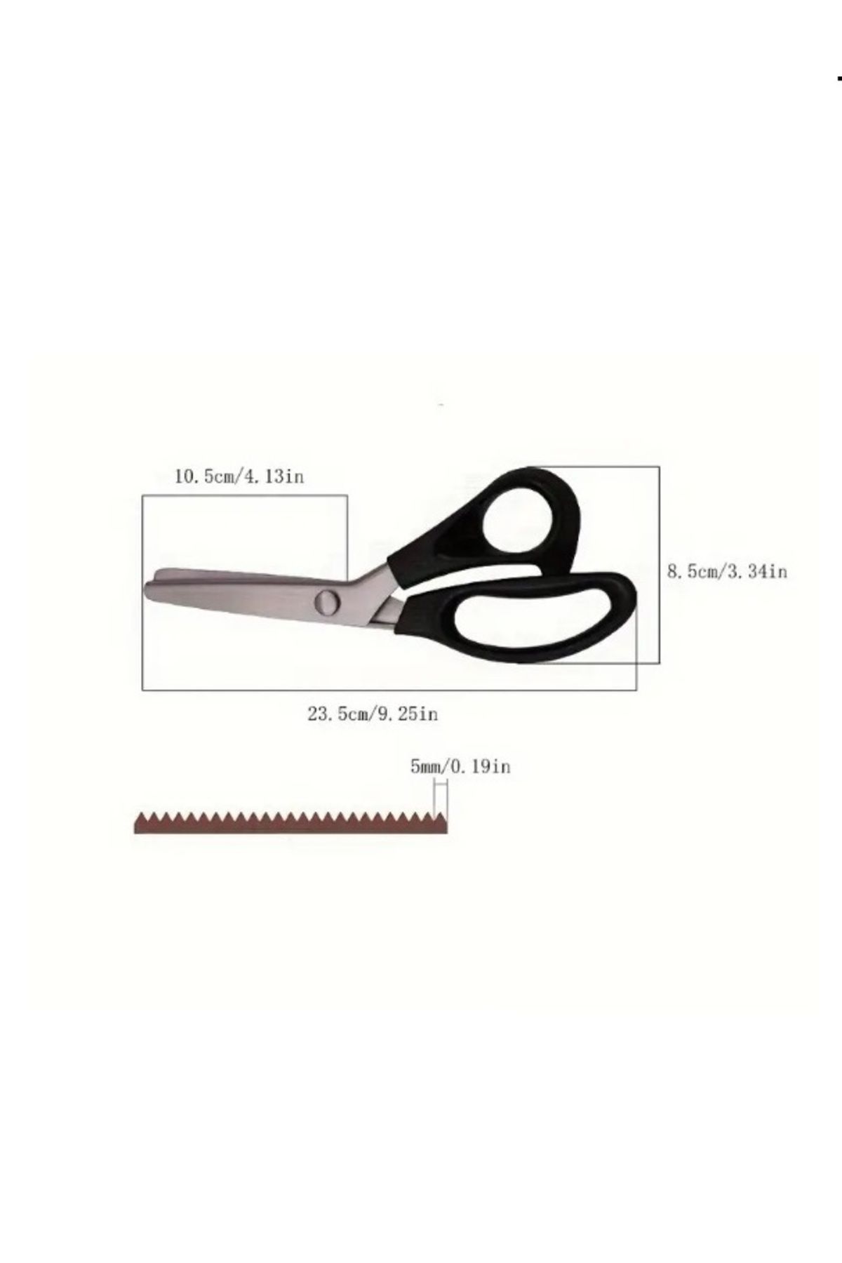 Chainer-Professional Stainless Steel Scissors,Serrated Scissors4Tailoring,Fabric&Leather Cutting 4