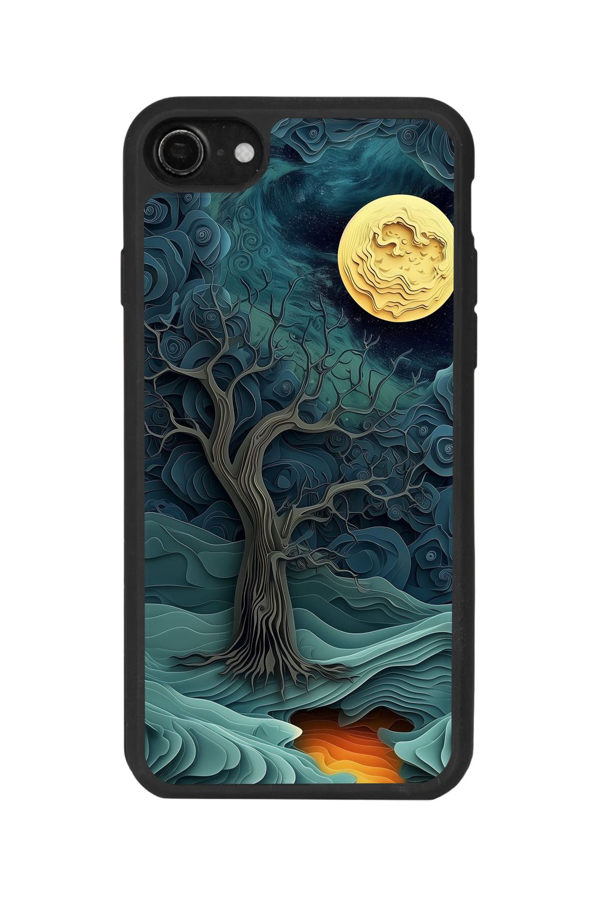 BGAKSESUAR iPhone 7 Uyumlu Mat Siyah Kılıf – Yumuşak Silikon, Koruyucu, Şok Emici Kapak