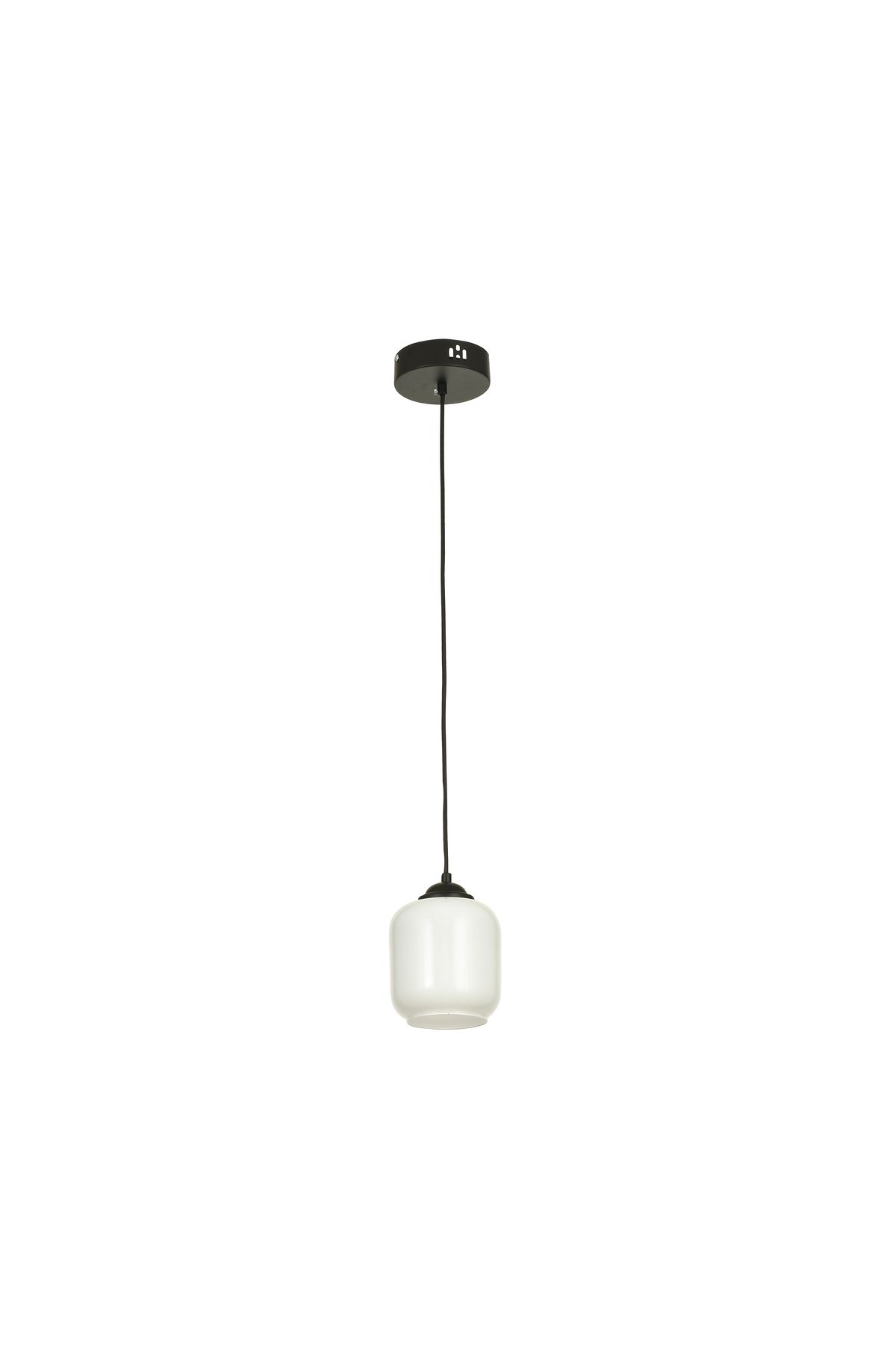 Avizemoda Siena Tekli Beyaz Camlı Salon Oturma Odası Modern Avize - (Siyah)