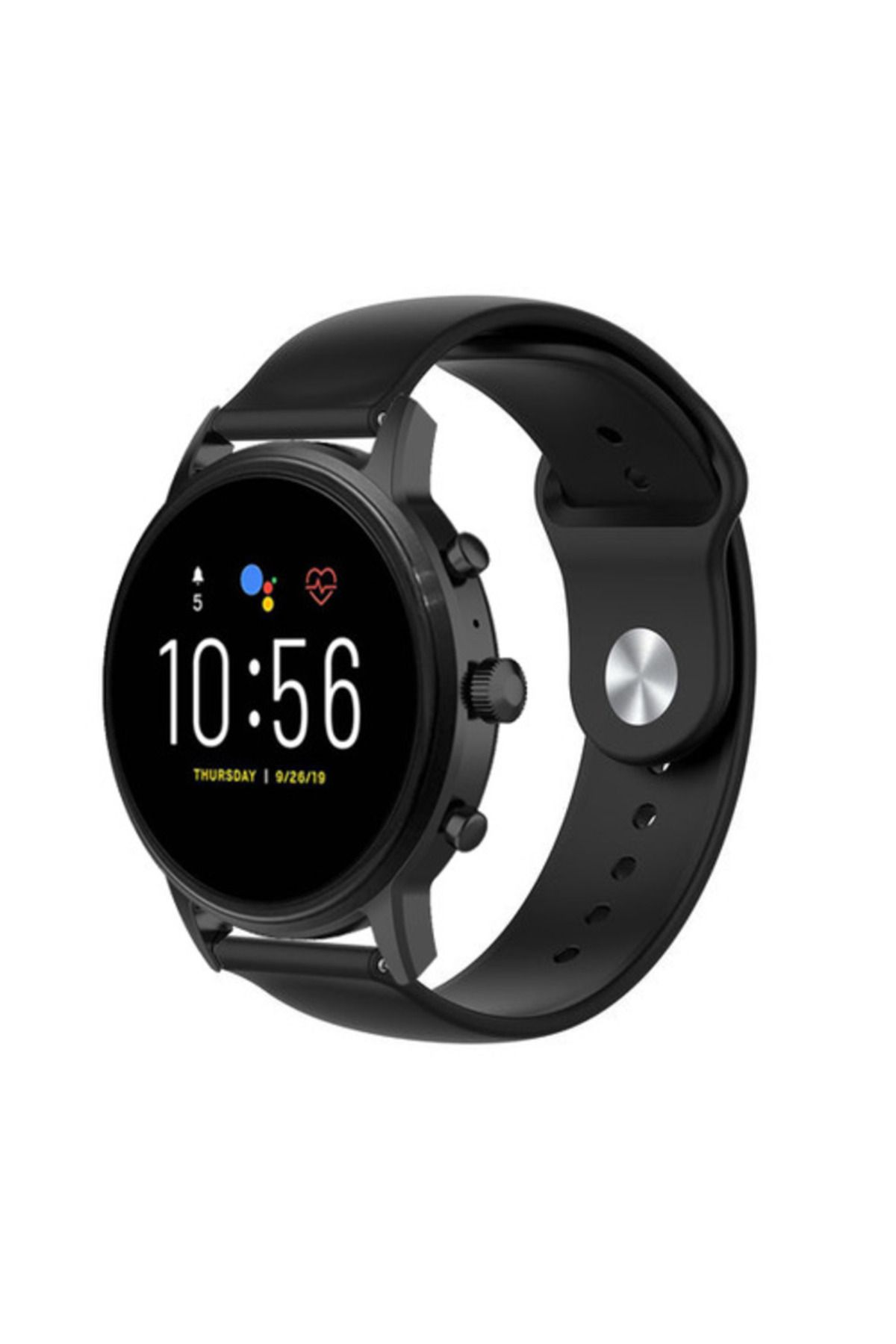 bbtech Fossil Gen 5 Carlyle / HR 22mm Standart Silikon Kordon Klasik Kayış Esnek 22 mm Band