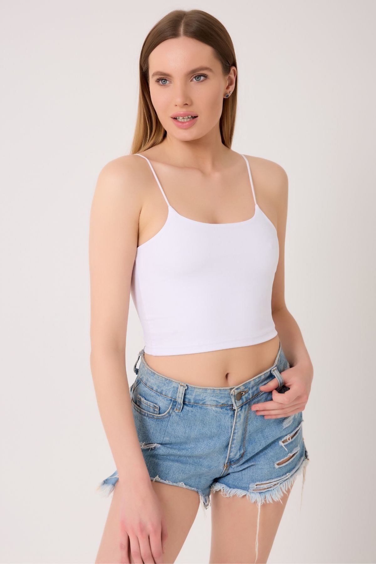 BelFit Büstiyer Crop İp Askılı