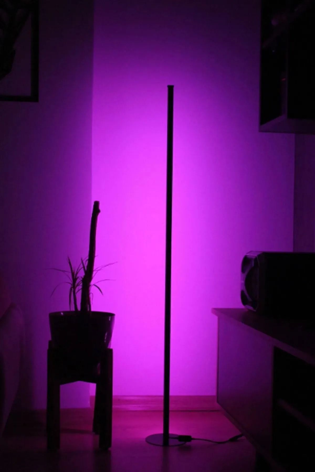 teknotrust Köşe Dekoratif Lambader -led Lamba Işık Sistemi - Full Rgb 256 Renk 120 CM