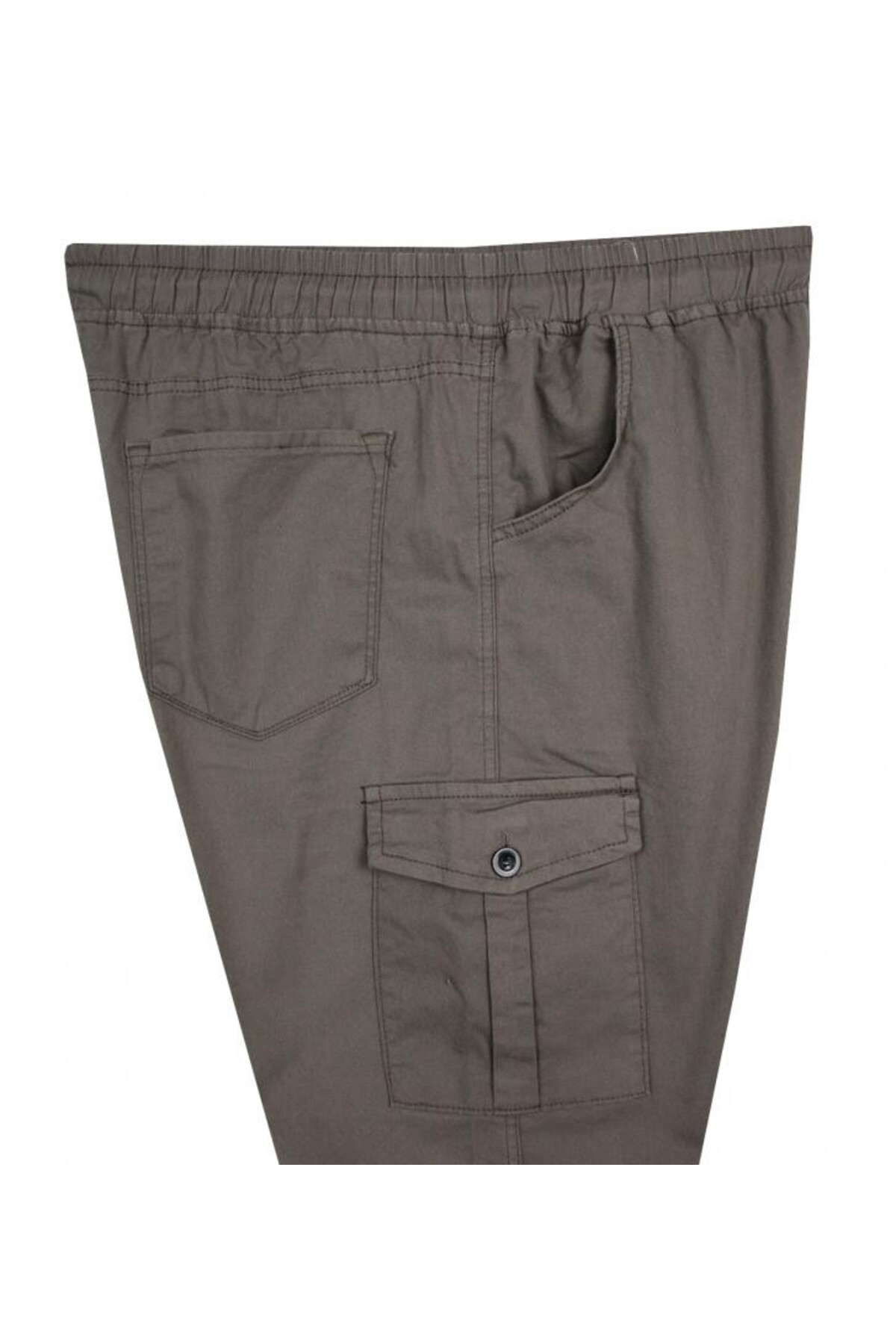 tambattal Kargo Cepli Büyük Beden Bağcıklı Gabardin Pantolon görsel 5