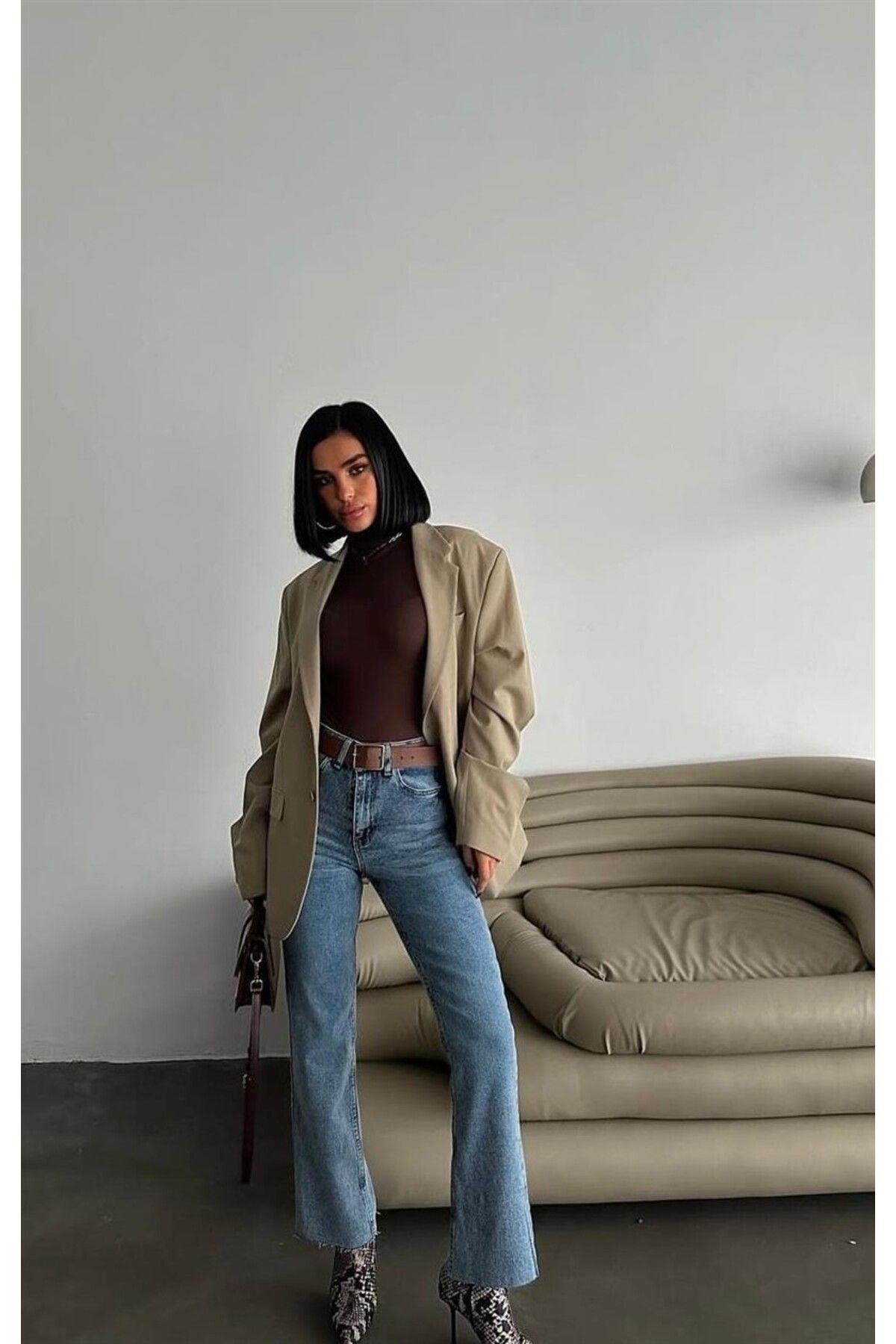 TheShine Yüksek Bel Jean