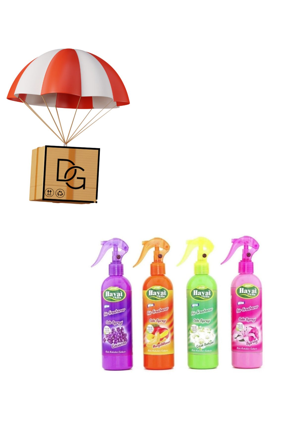 DETAY GLOBAL KURUMSAL 4 Adet Oda Spreyi 350 Ml
