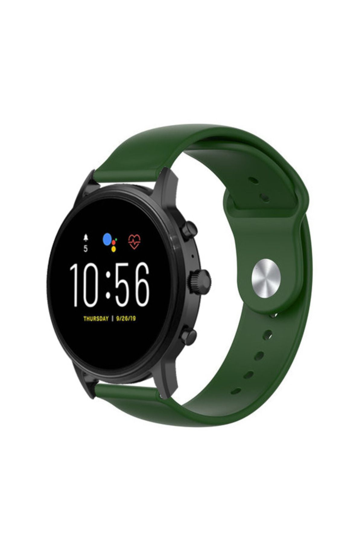 bbtech Fossil Gen 5 Carlyle / HR 22mm Standart Silikon Kordon Klasik Kayış Esnek 22 mm Band