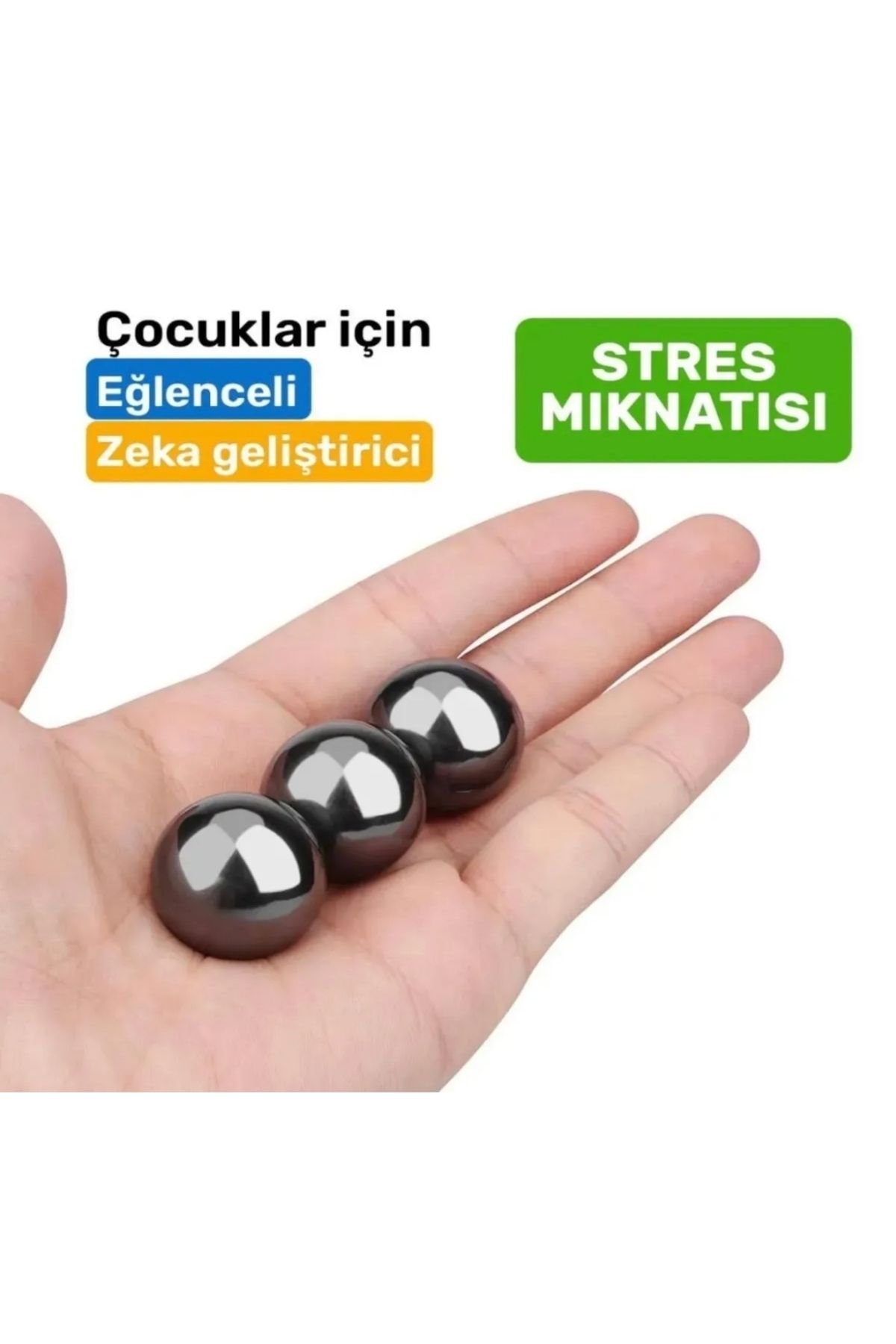 Mıknatıs Manyetik Yuvarlak Stres Mıknatıs , Cırcır Mıknatıs 4 Adet 2 Çift, 1.5 cm çapı