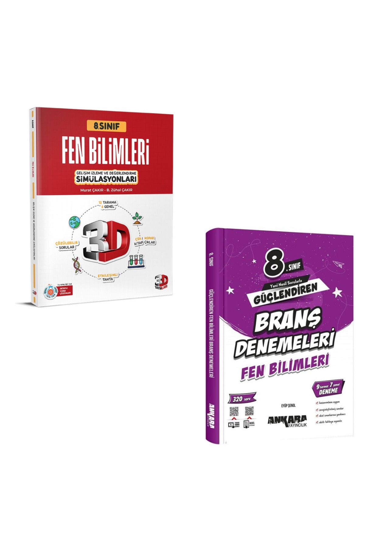Marsis Yayınları 2025 3D Yayınları 8. Sınıf Fen Bilimleri Simülasyon ve Ankara 8 Fen Bilimleri Branş Denemeleri