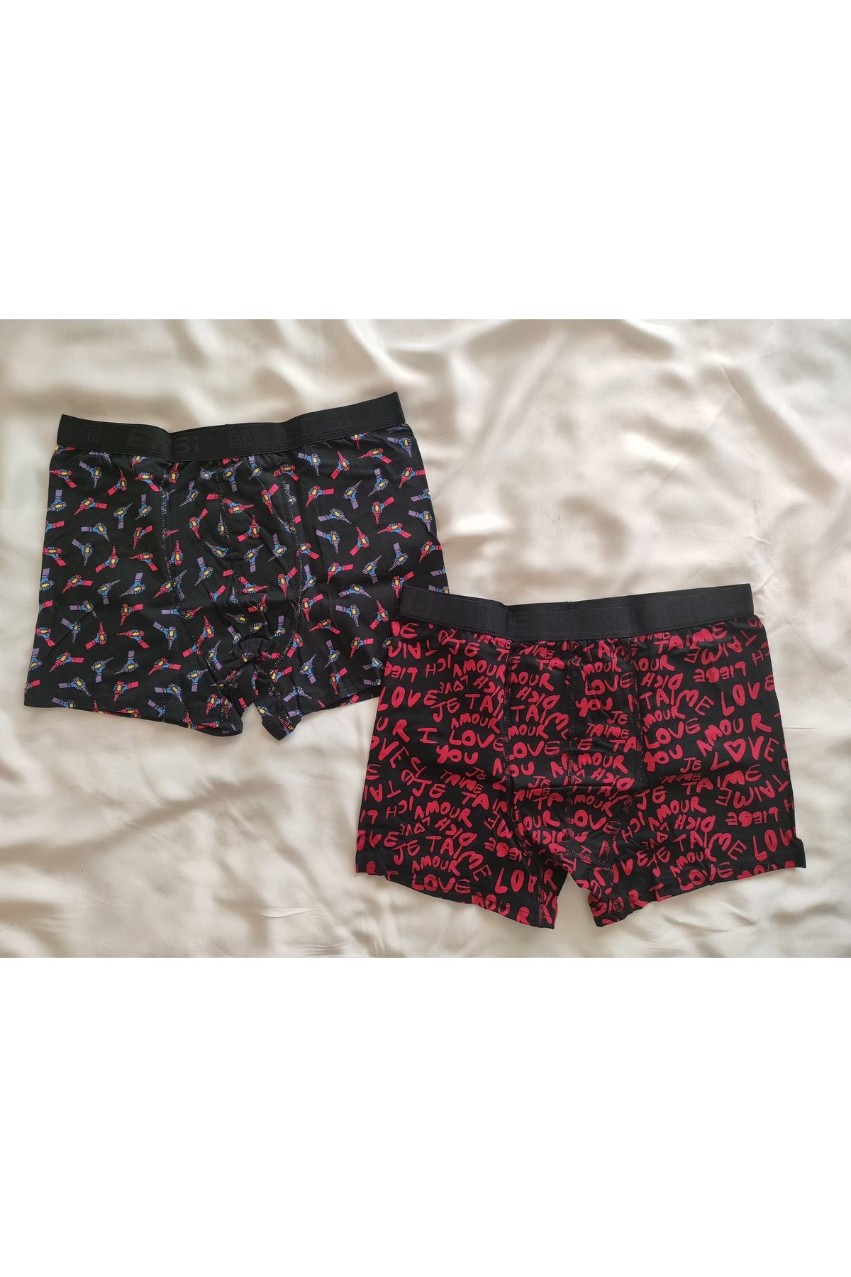 ARONA Desenli Karışık Erkek 2'li Paket Pamuklu Boxer