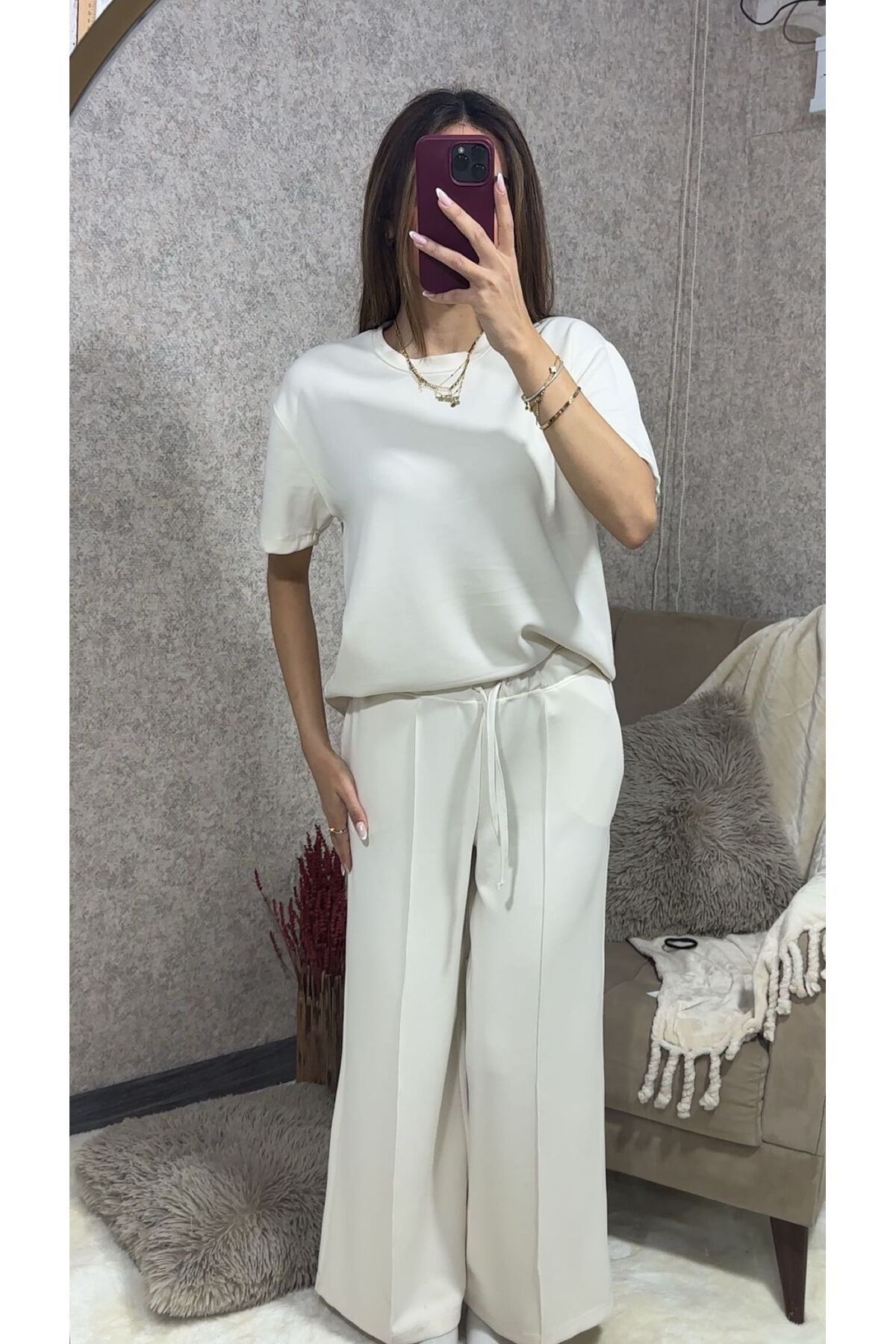 Cherry Lane Kadın T-shirt Pantolon Takım