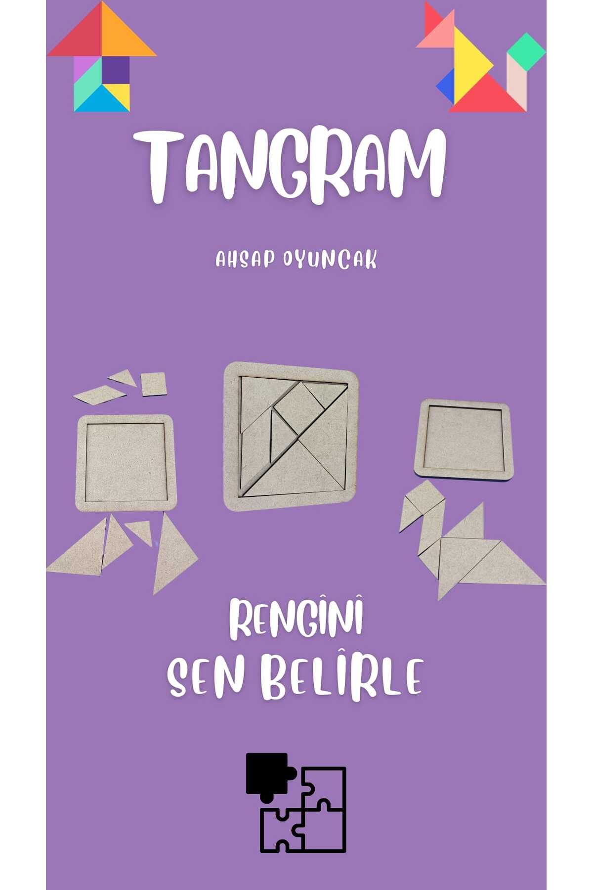 Stor TANGRAM RENGİNİ SEN BELİRLE (4 ADET)