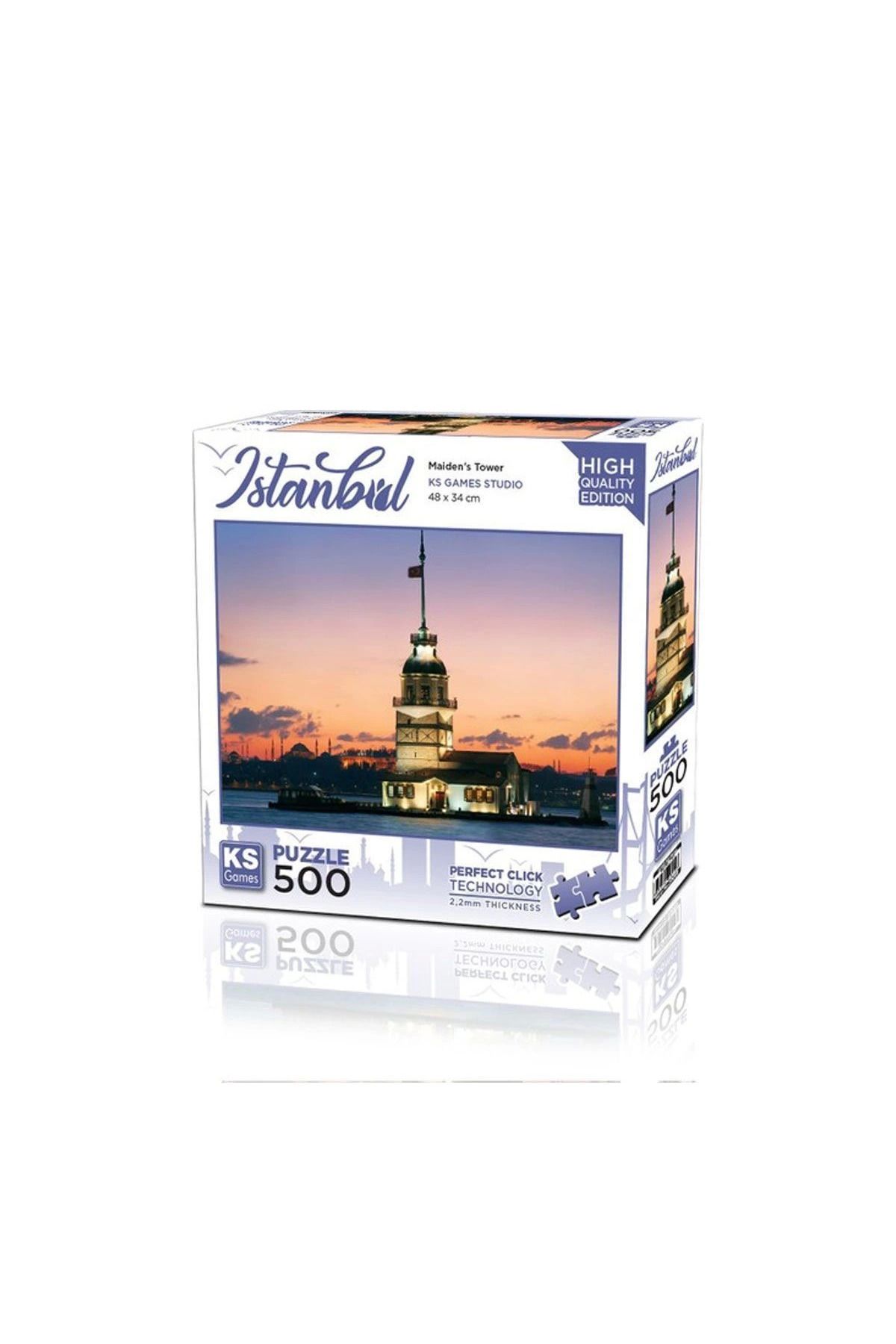 Ks Puzzle 20059 Kız Kulesi Gün İstanbul 500 Parça Puzzle -ks Puzzle