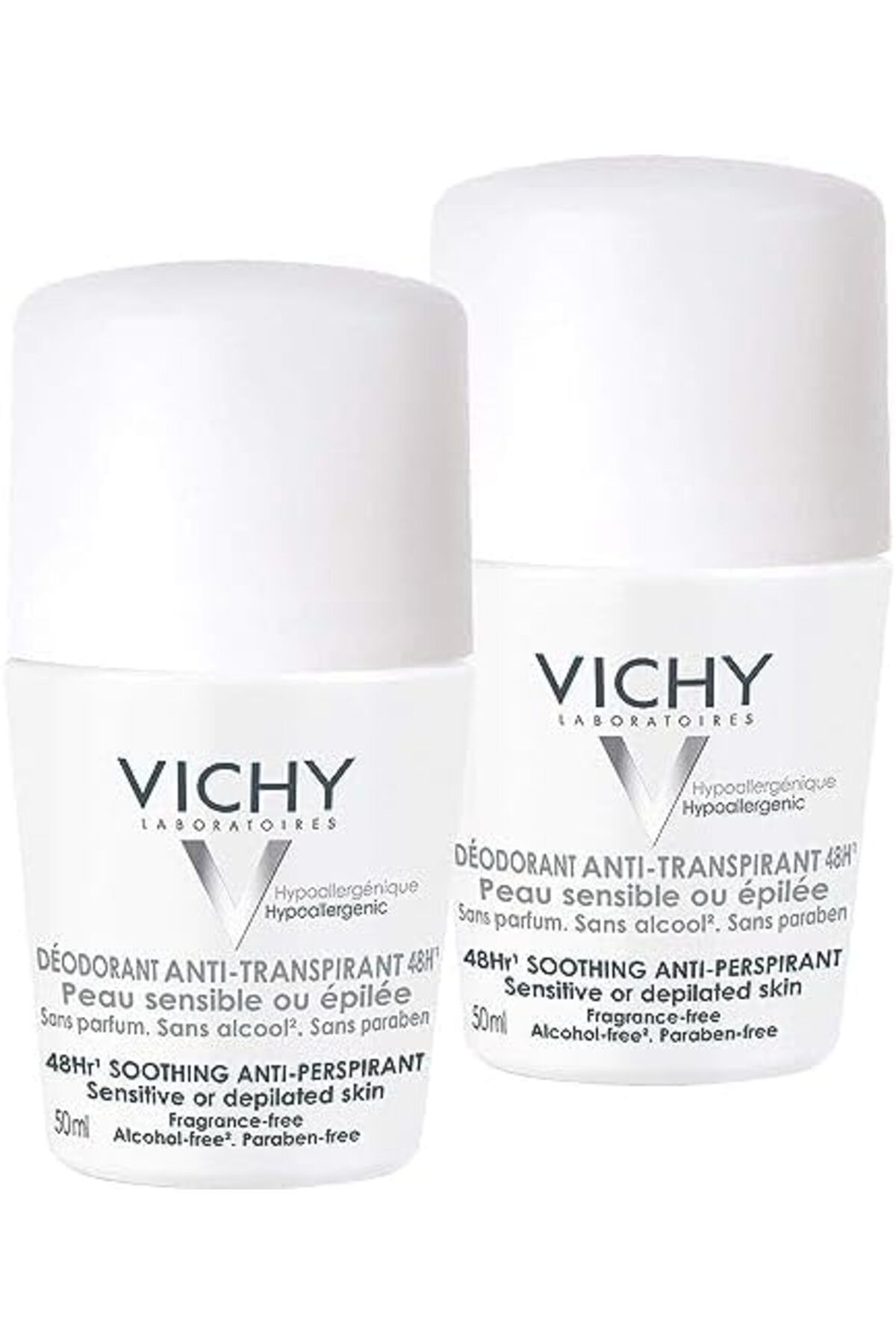 Vichy-Deo Roll-On Sensitive Anti-Trans.48h Double Pour 2 x 50 ml 2