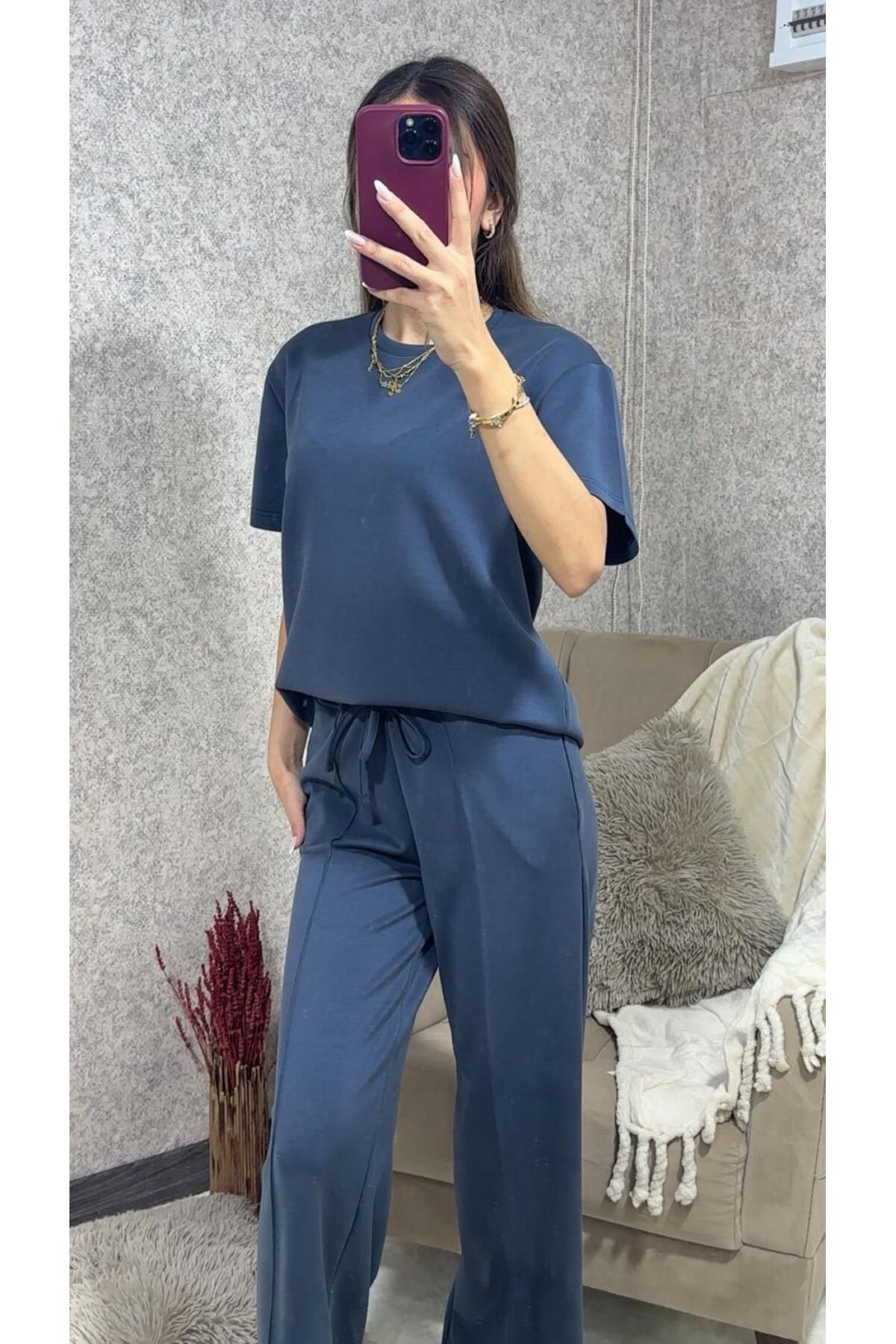 Cherry Lane Kadın T-shirt Pantolon Takım