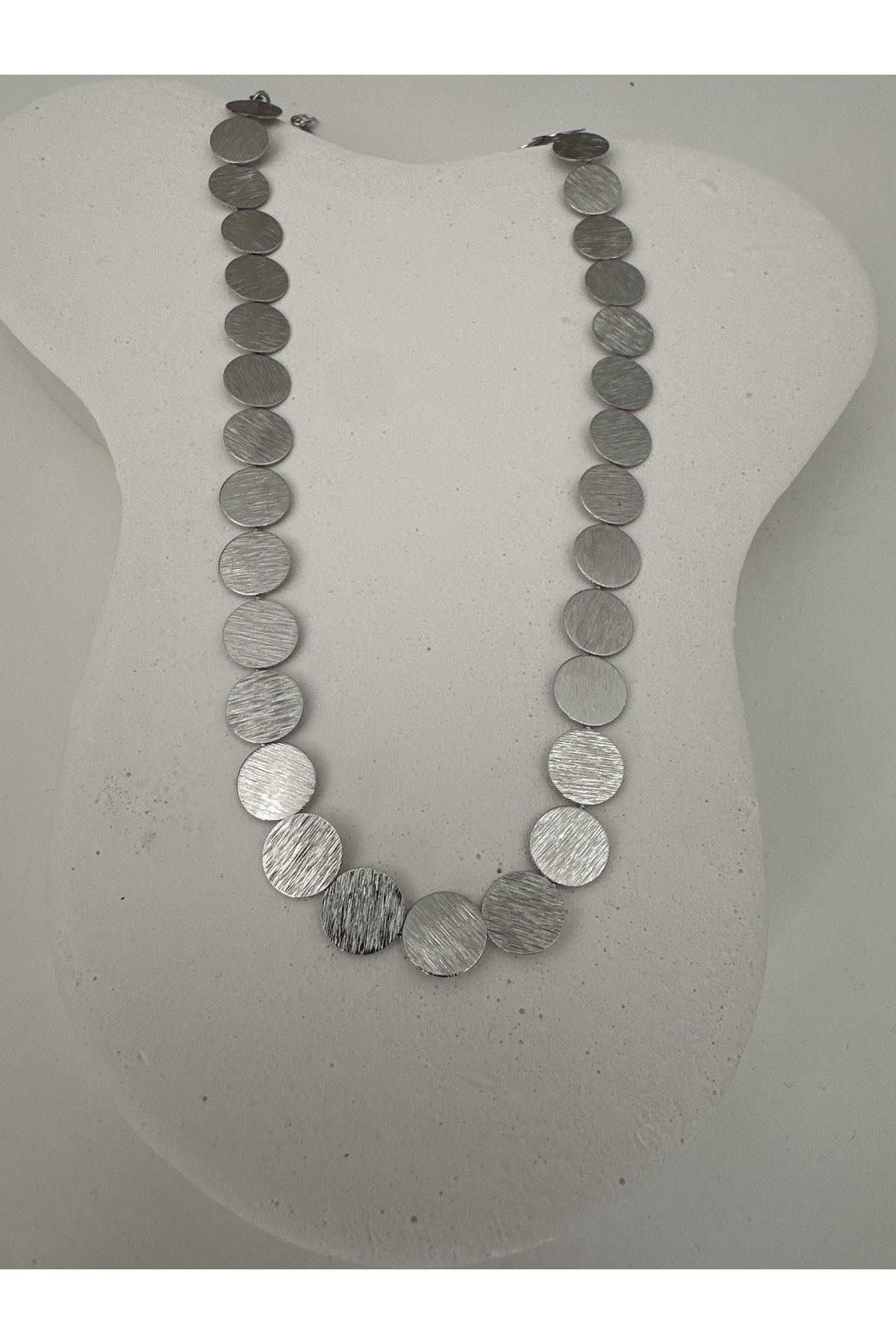 Butik Pul Ezme Kolye (Silver)
