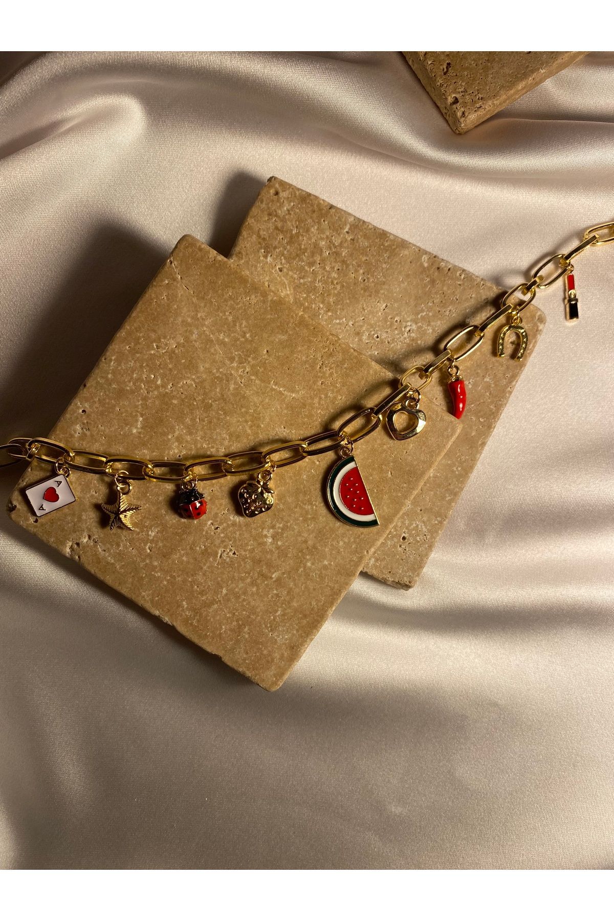 MODA Kırmızı Karpuz Charm Kolye