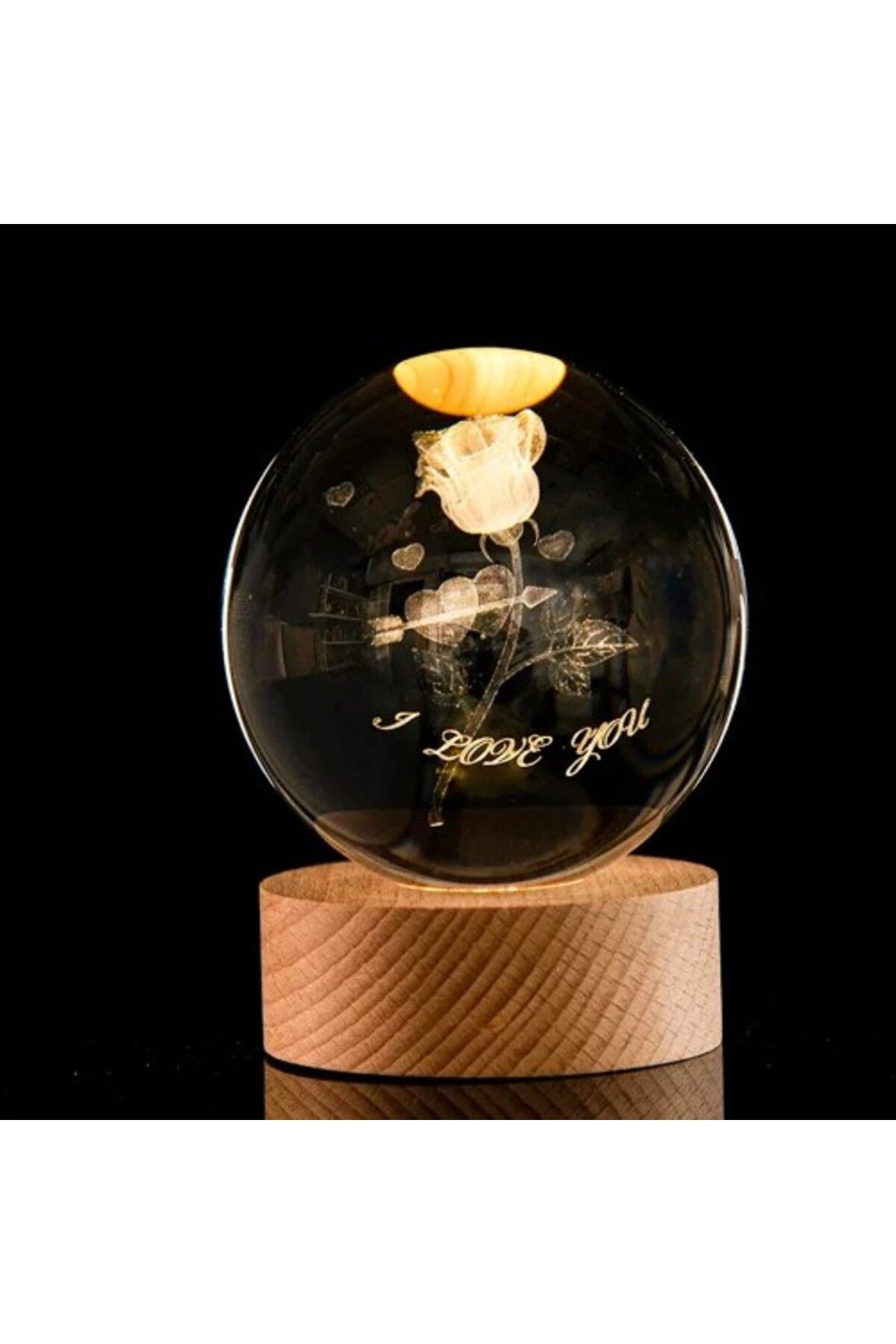 Acousticworld I Love You Tasarımlı Dekoratif Gece Lambası