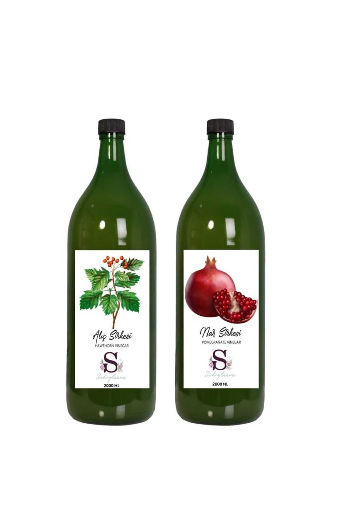 Süheylaana Doğal Alıç Sirkesi 2000 Ml - Doğal Nar Sirkesi 2000 Ml