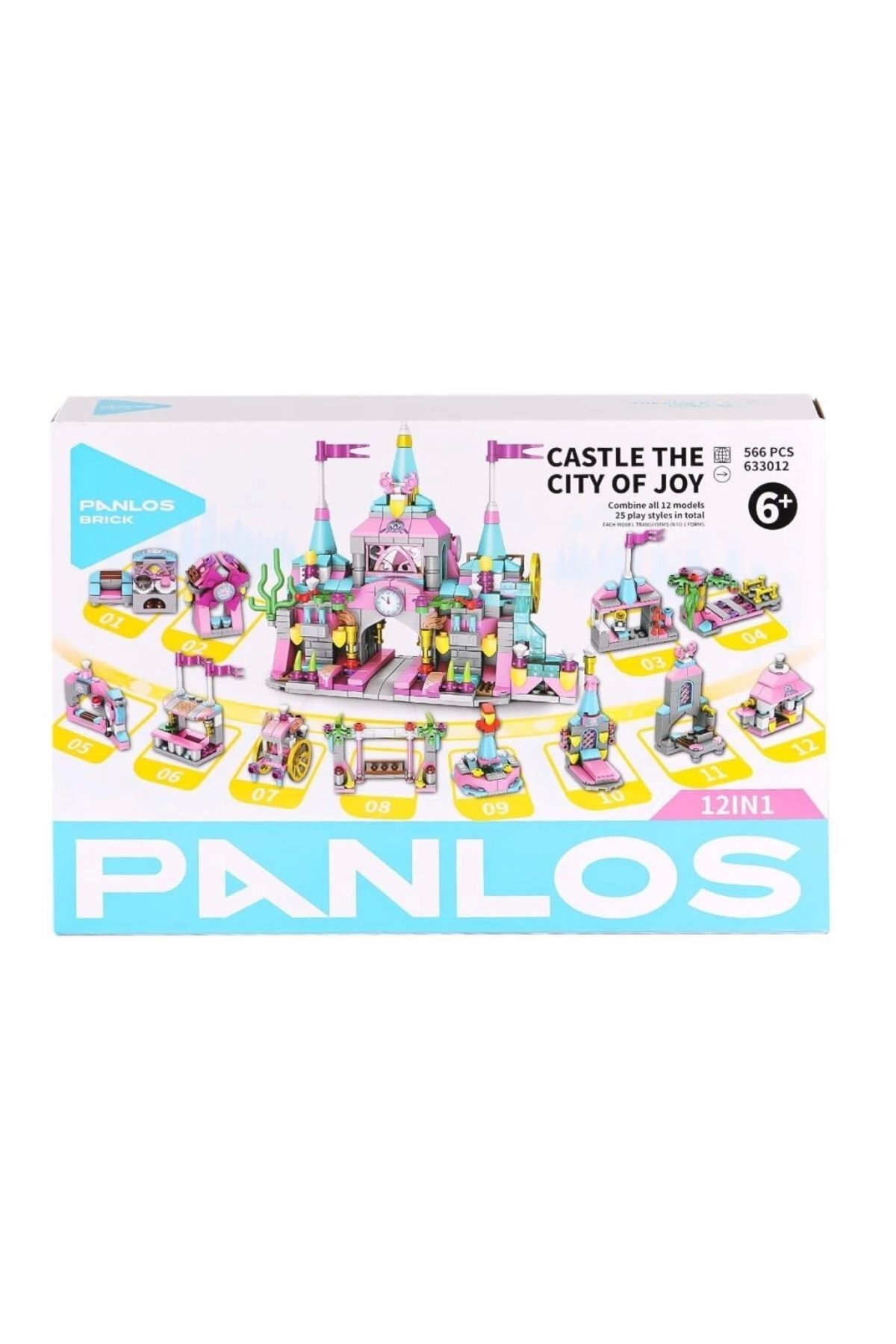 Nemere P633012 Panlos Tuğla Şehri 556 Parça Blok Seti -Vagon life