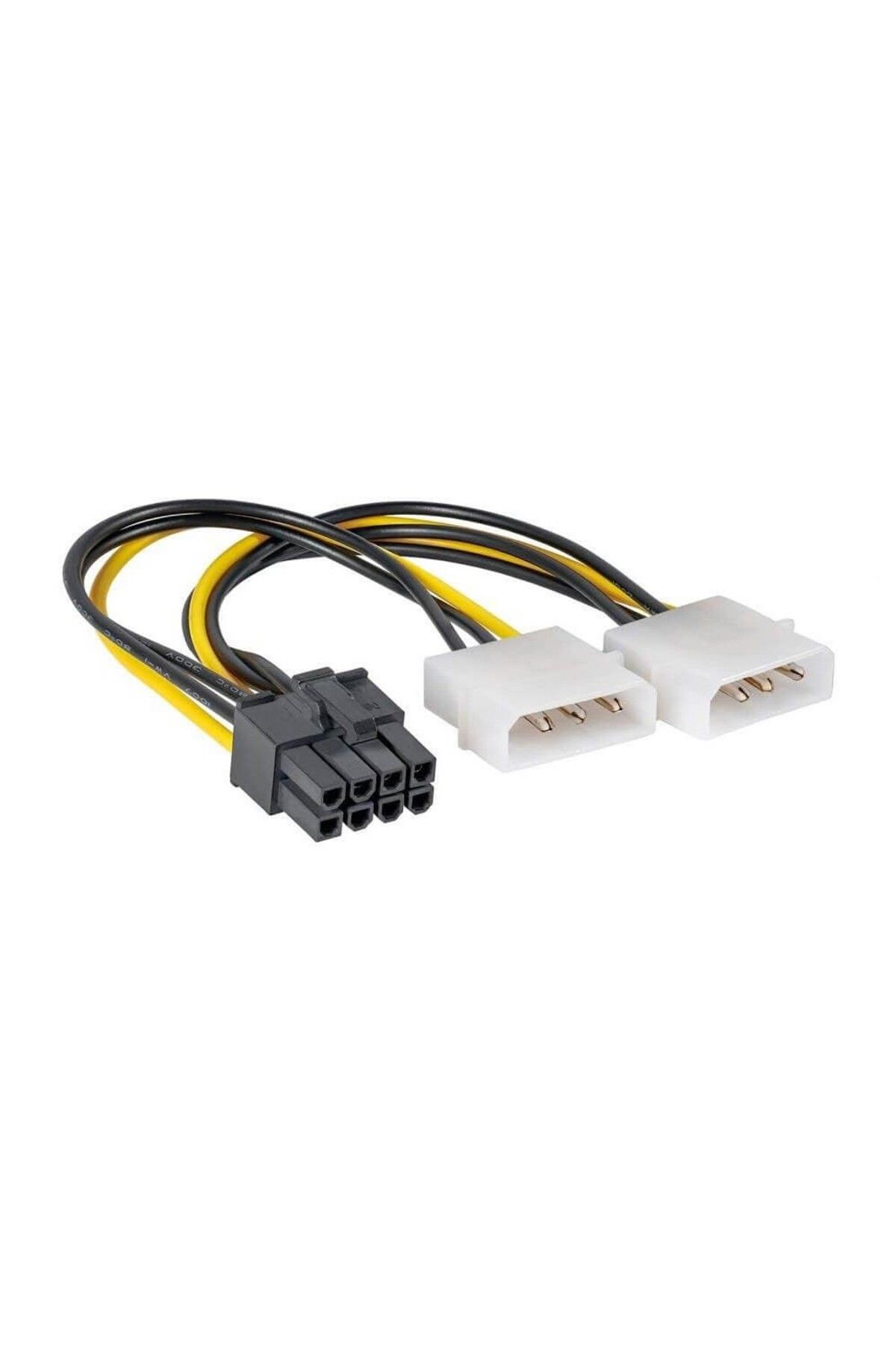 Koodmax 2 Adet - 8 Pin Ekran Karti Power Kablosu - Pcıe Ekran Kartı Güç Kablo 8 Pin Power To Molex