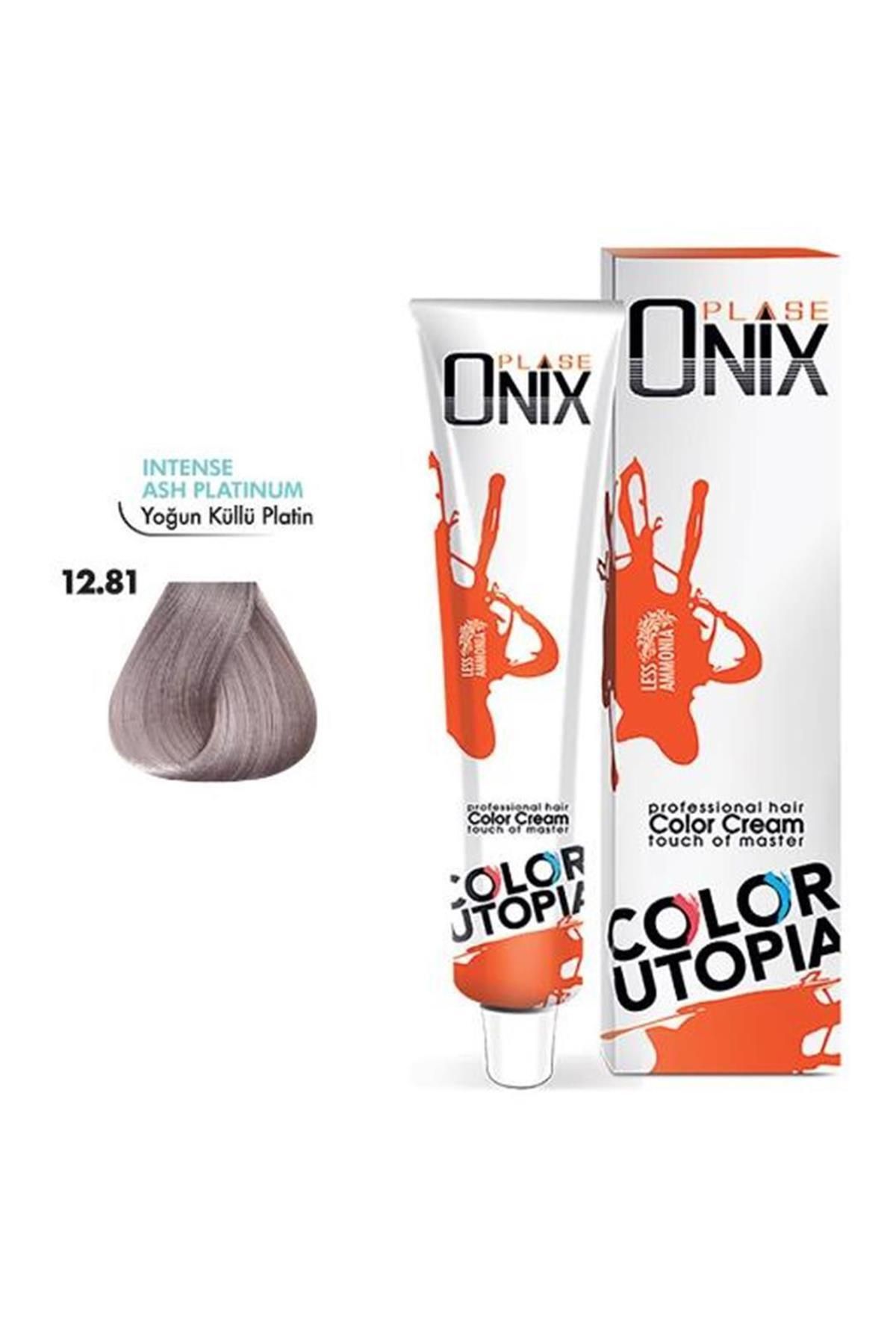 onix ONİX TÜP SAÇ BOYASI & NO:12/81 YOĞUN KÜLLÜ PLATİN