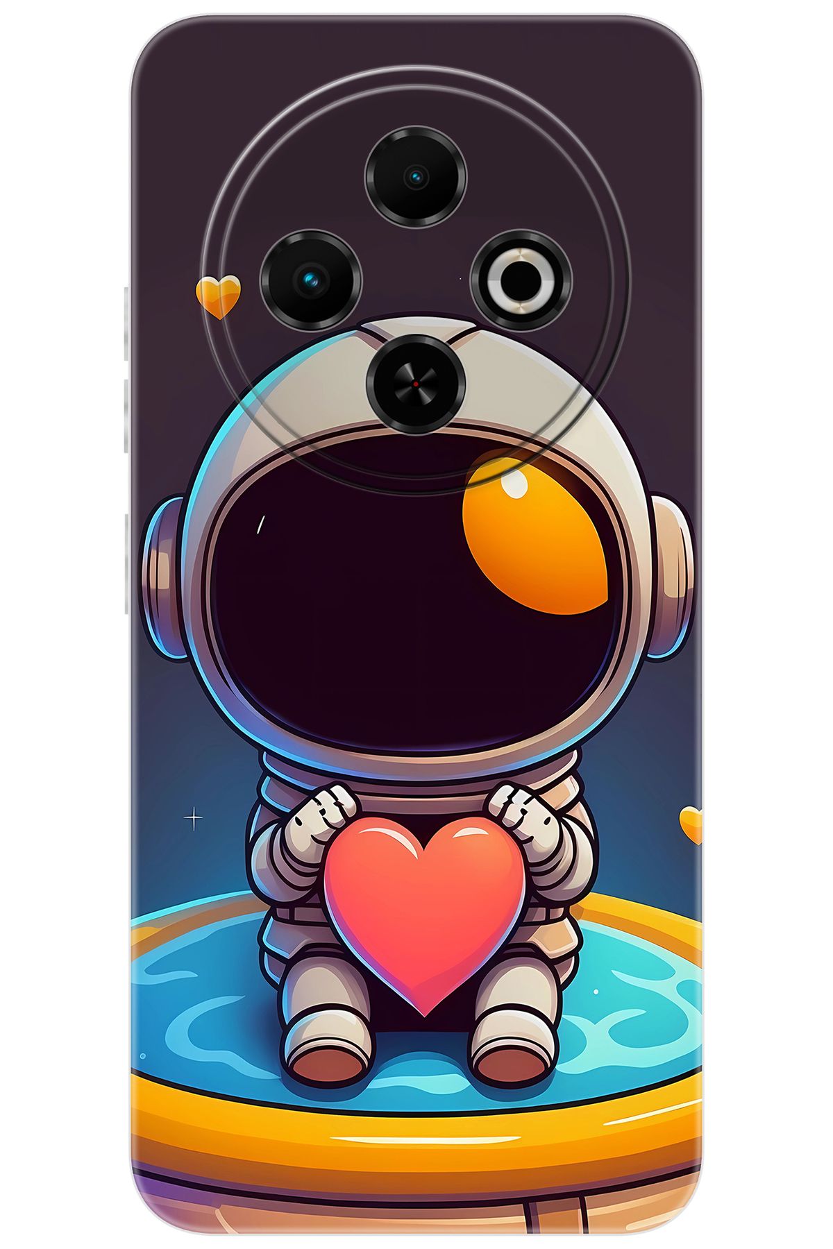 TECNO Spark 30C (KL5/KL5n) Uyumlu Kılıf Desen Baskılı Silikon Sevimli Astronot STK:659 CP-AF3H37R