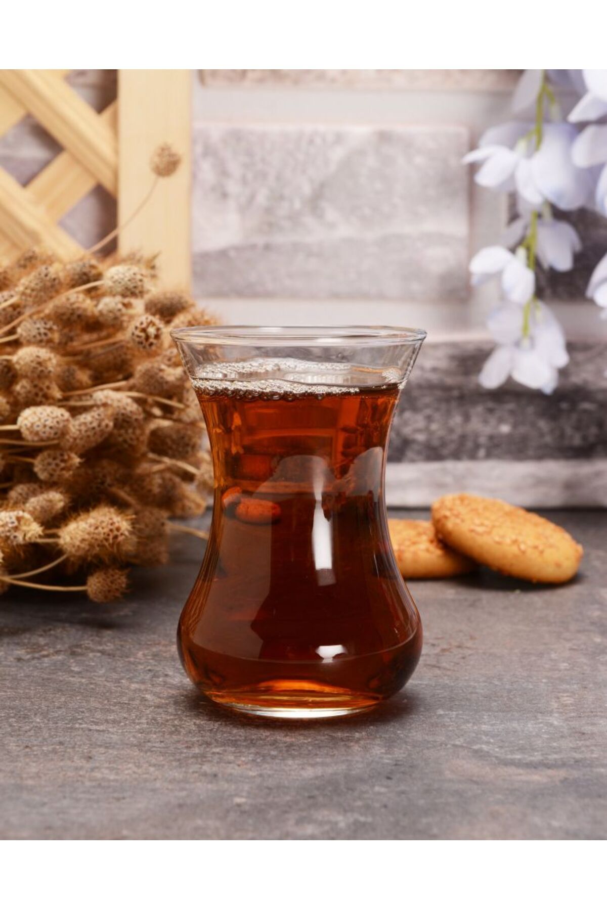 GİRGİN ZÜCCACİYE PAŞABAHÇE VEFA 6'LI ÇAY BARDAĞI