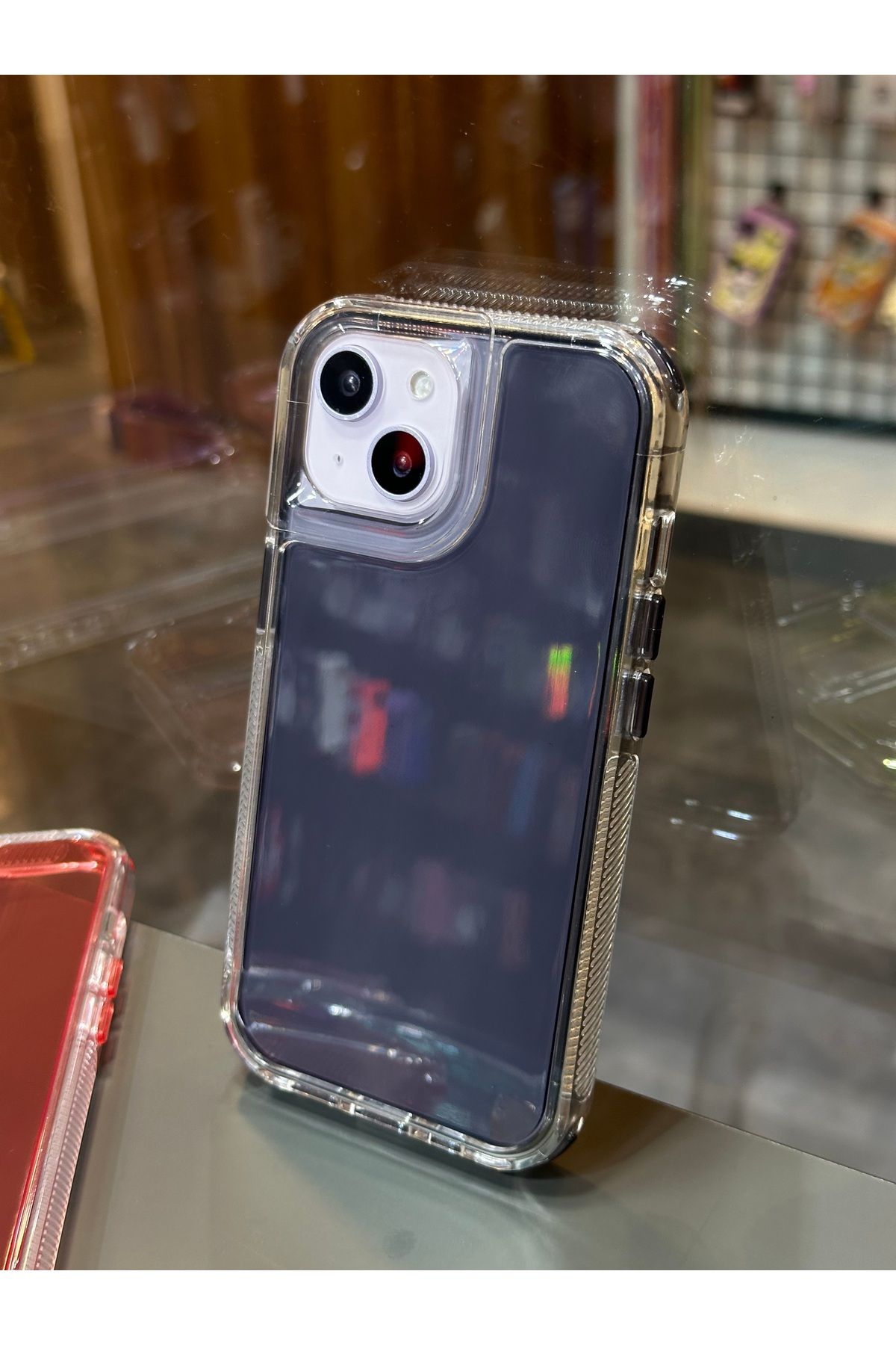 BURKİNA İphone 15 uyumlu Space Collection 2in1 PC+TPU Material Military Drop Tested Tank Color Case