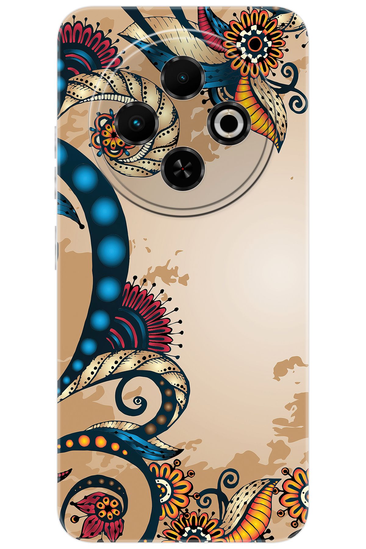 TECNO Spark 30C (KL5/KL5n) Uyumlu Kılıf Desen Baskılı Silikon Vektör Tasarım STK:536 CP-gJt2FSQ