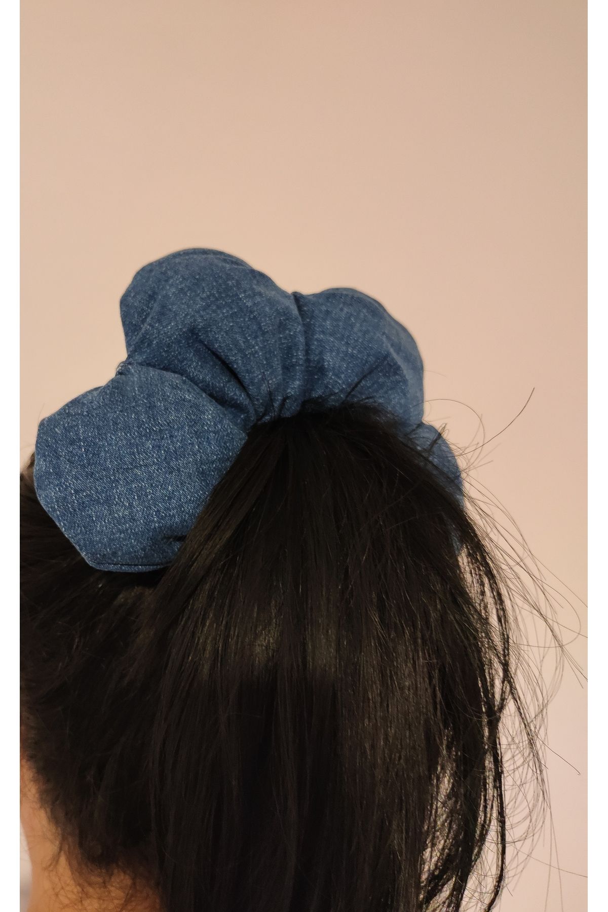 CEYA Kot/Denim /Jean İçi Dolgulu Pofuduk Saç Tokası Aksesuari 2 Adet