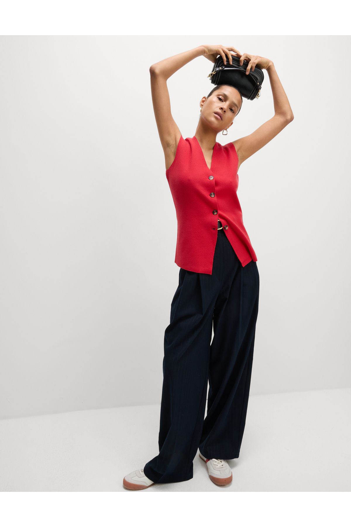 Marks & Spencer V Yaka Örgü Yelek