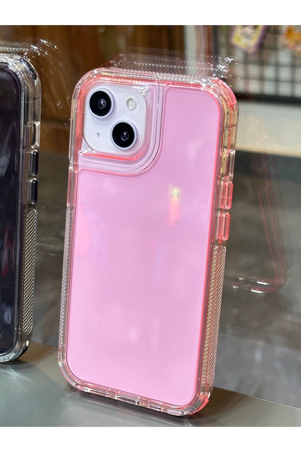 BURKİNA İphone 15 uyumlu Space Collection 2in1 PC+TPU Material Military Drop Tested Tank Color Case