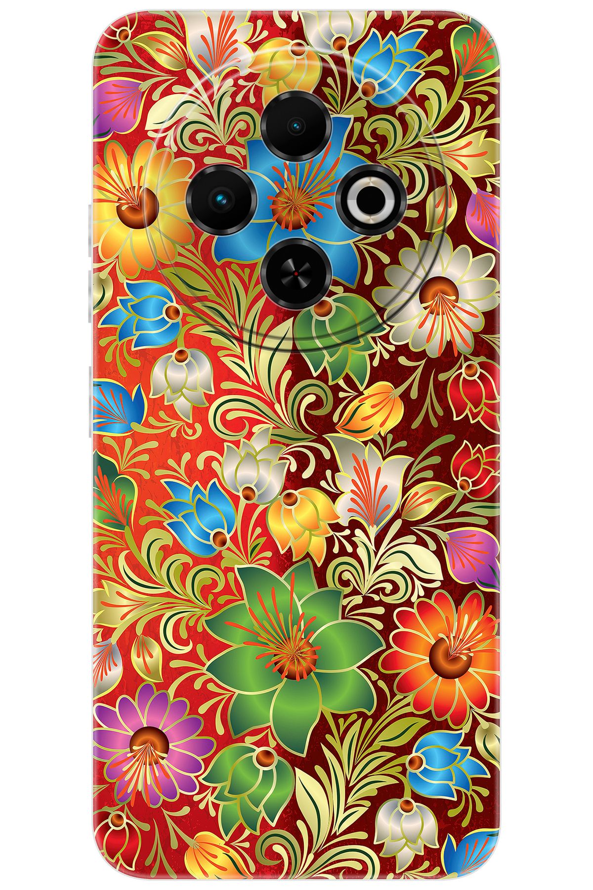 TECNO Spark 30C (KL5/KL5n) Uyumlu Kılıf Desen Baskılı Silikon Çiçekler Serisi STK:532 CP-WBaxzg9