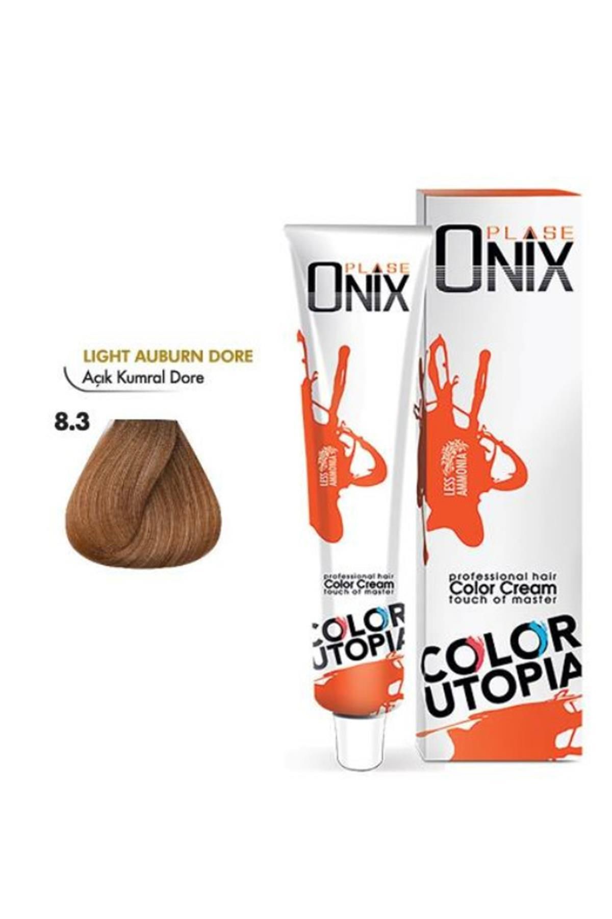 onix ONİX TÜP SAÇ BOYASI & NO:8/3 AÇIK KUMRAL DORE
