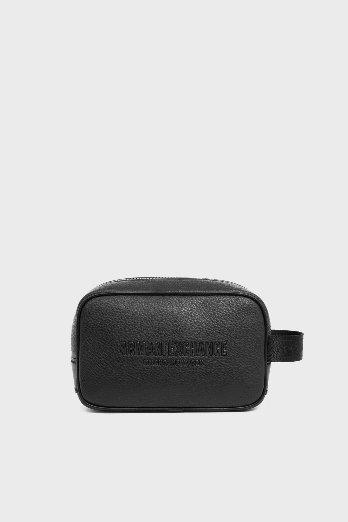 Armani Exchange Logolu Fermuarlı Kozmetik Çanta Erkek ÇANTA XM000235 AF11931 UC001