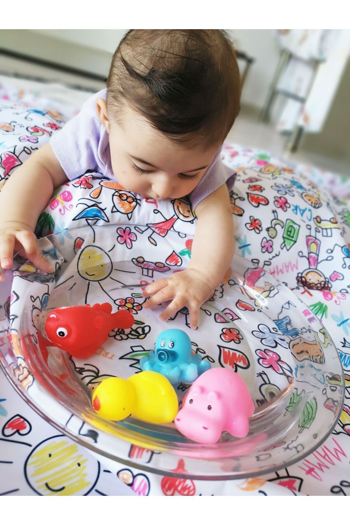 yorni Family Bebek Odası Halı Üstüne Sermek Için Sıvı Geçirmez Oyun Örtüsü, Makinede Yıkanabilir fotoğrafı 4 (önizleme)