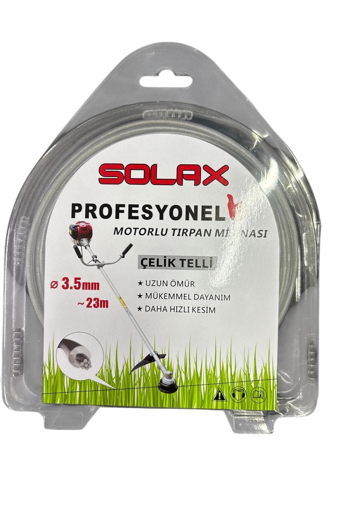 OEM Solax Çelik Telli Tırpan Misinası 3,5 mm 23 Metre