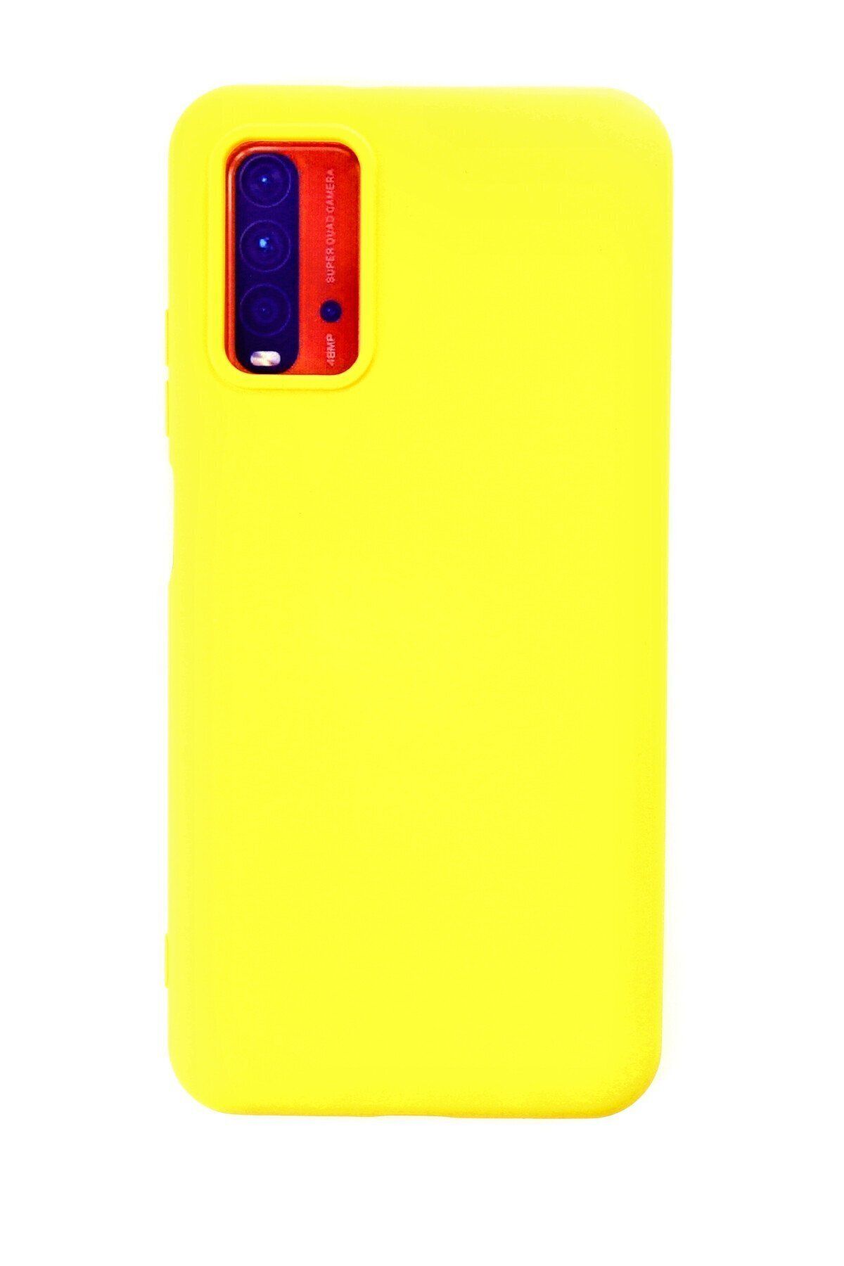 cepmoda Xiaomi Redmi 9T Telefon Kılıfı - Lansman, iÇi Süet/Kadife, Soft v2 - SARI