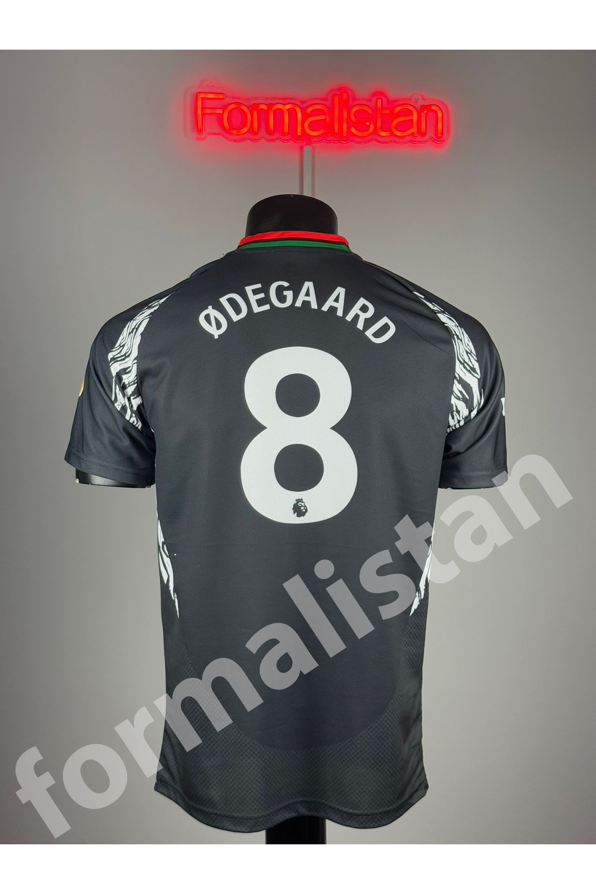 Quaxram Arsênal Odegaard Futbol Forması - BLACK
