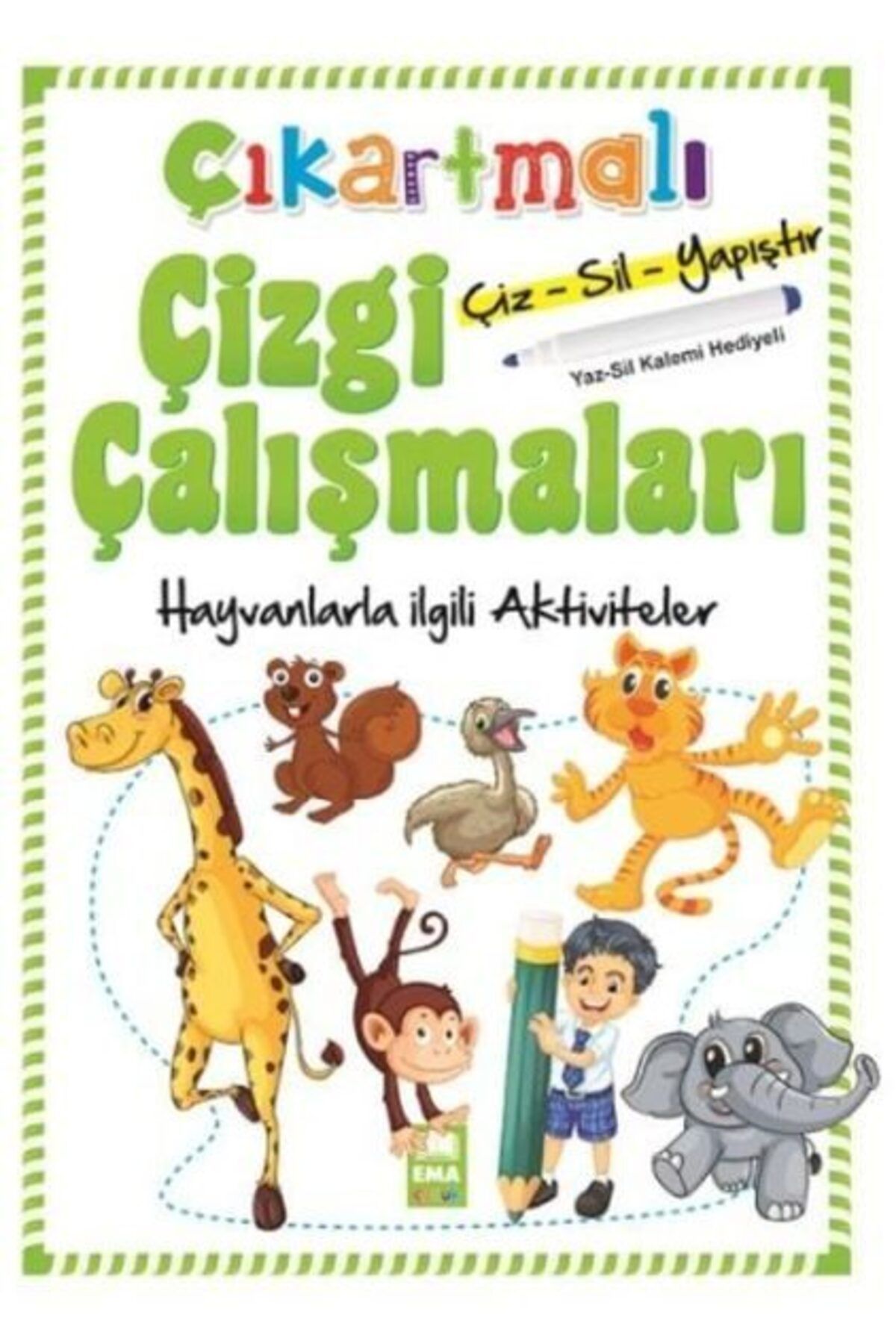 Karatay Yayınları Çıkartmalı Çizgi Çalışmaları Hayvanlarla İlgili Aktiviteler