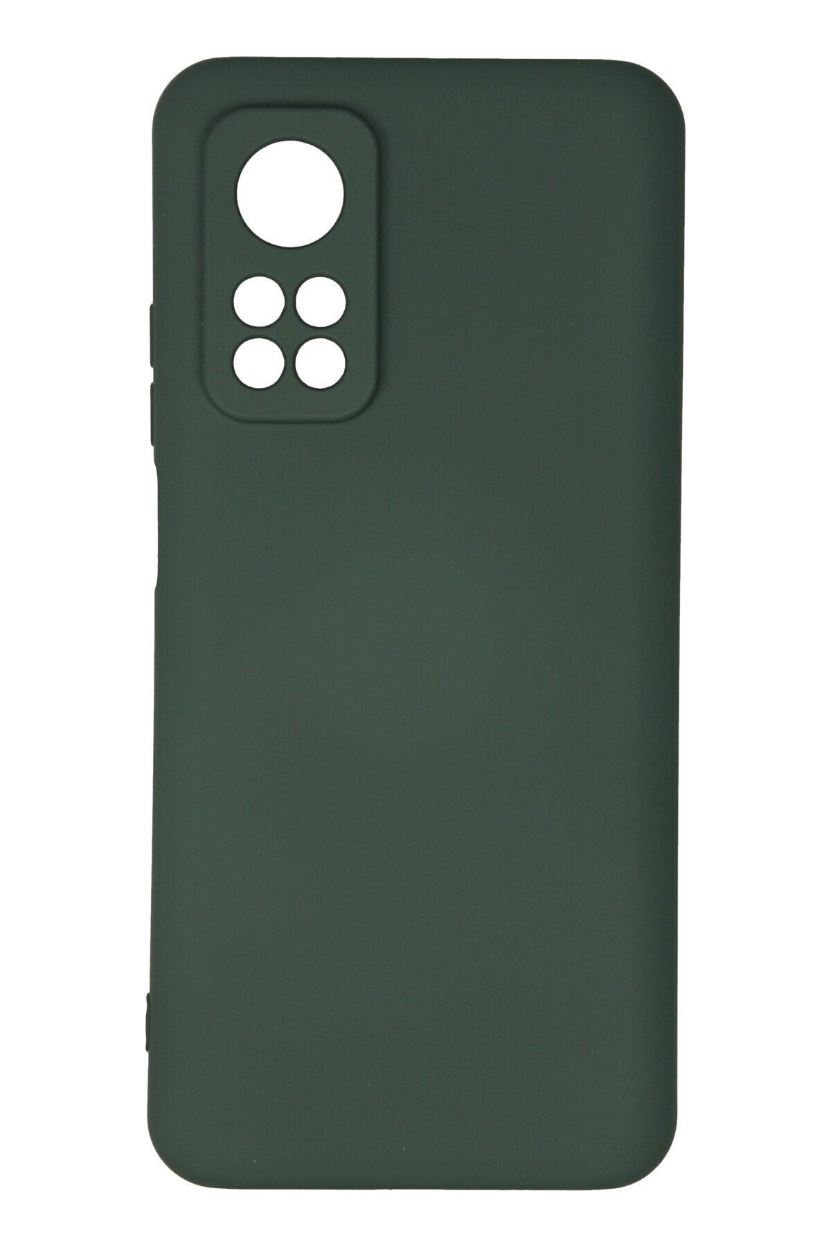 cepmoda Xiaomi Mi 10T Uyumlu - Cpmd içi kadife Soft-Nano Doku Kapak/Kılıf - KOYU YEŞİL