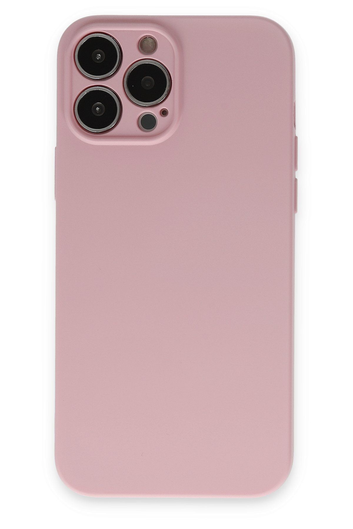 cepmoda iPhone 13 Pro -Uyumlu  Cpmd içi kadife Soft-Nano Doku Kapak/Kılıf - PEMBE