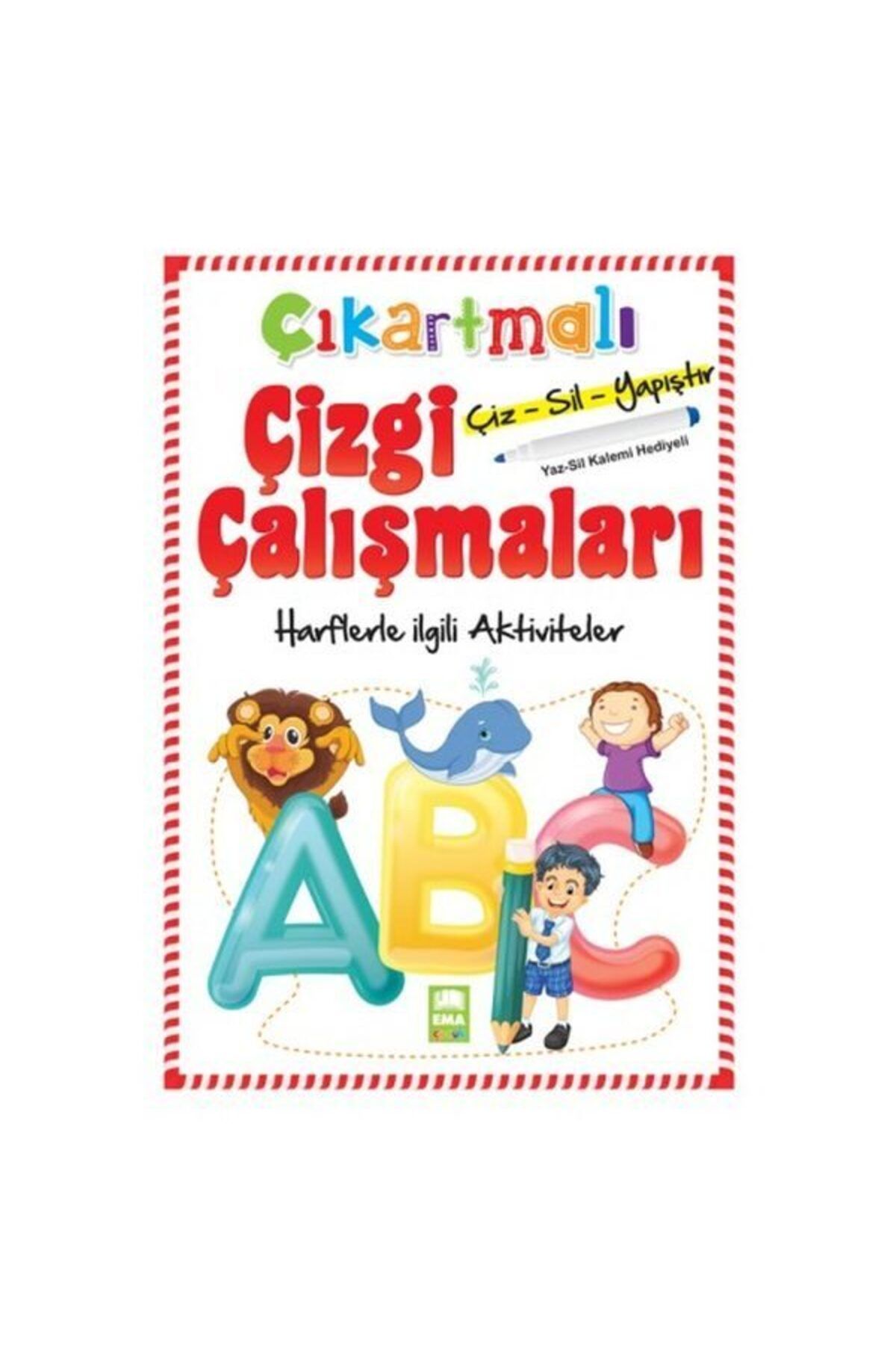 Destek Yayınları Çıkartmalı Çizgi Çalışmaları Harflerle İlgili Aktiviteler