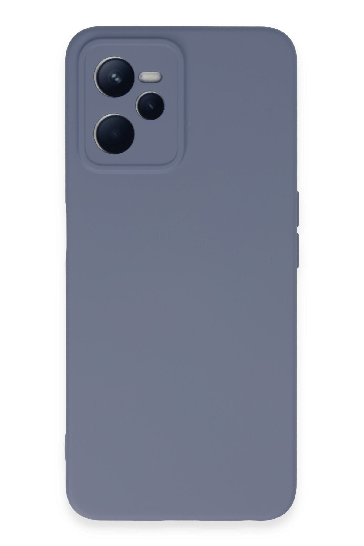 cepmoda Realme C35 - Cpmd içi kadife Soft-Nano Doku Kapak/Kılıf - GRİ