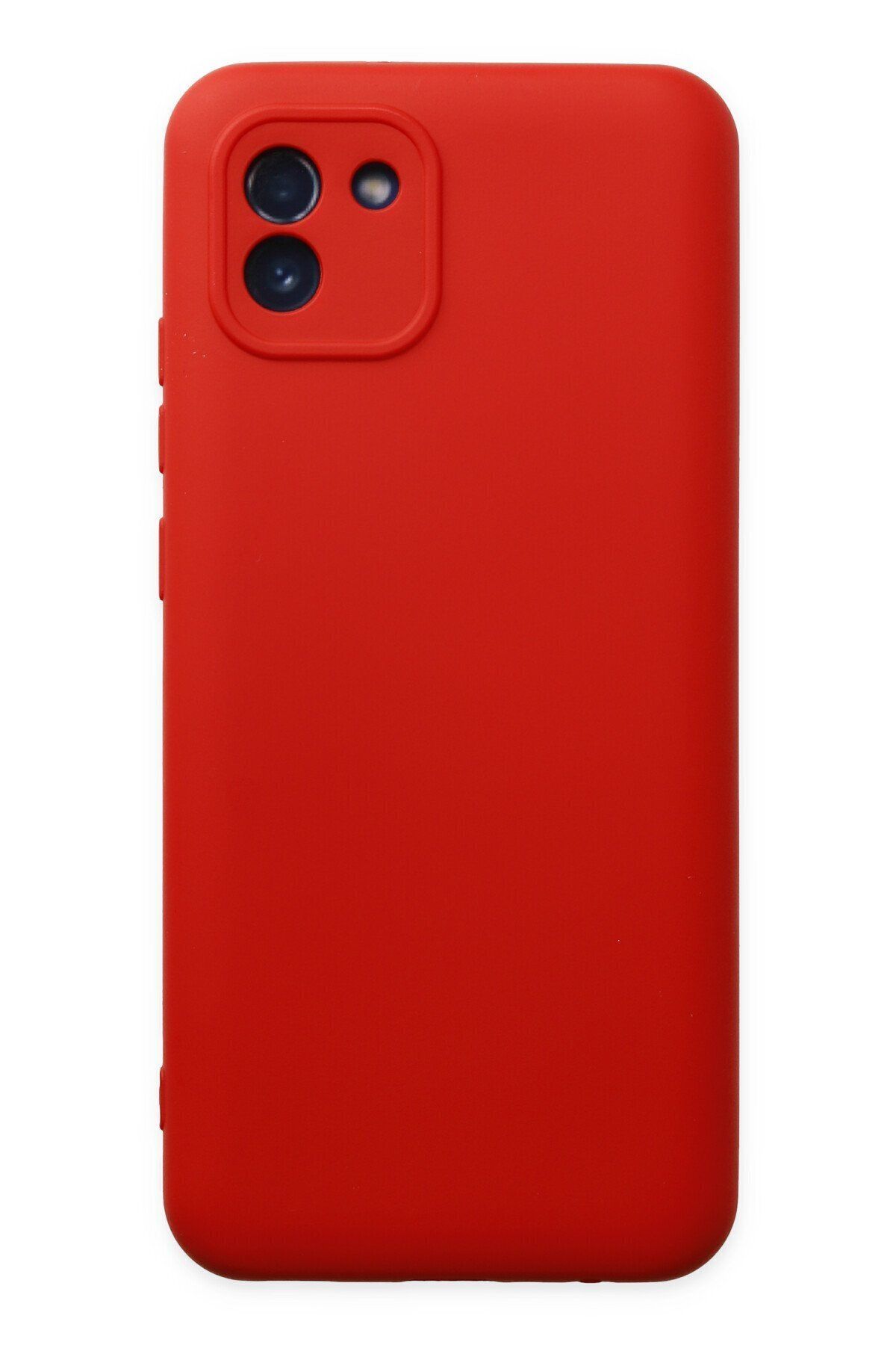 cepmoda Samsung Galaxy A03 Telefon Kılıfı - Lansman, iÇi Süet/Kadife, Soft v2 - KIRMIZI