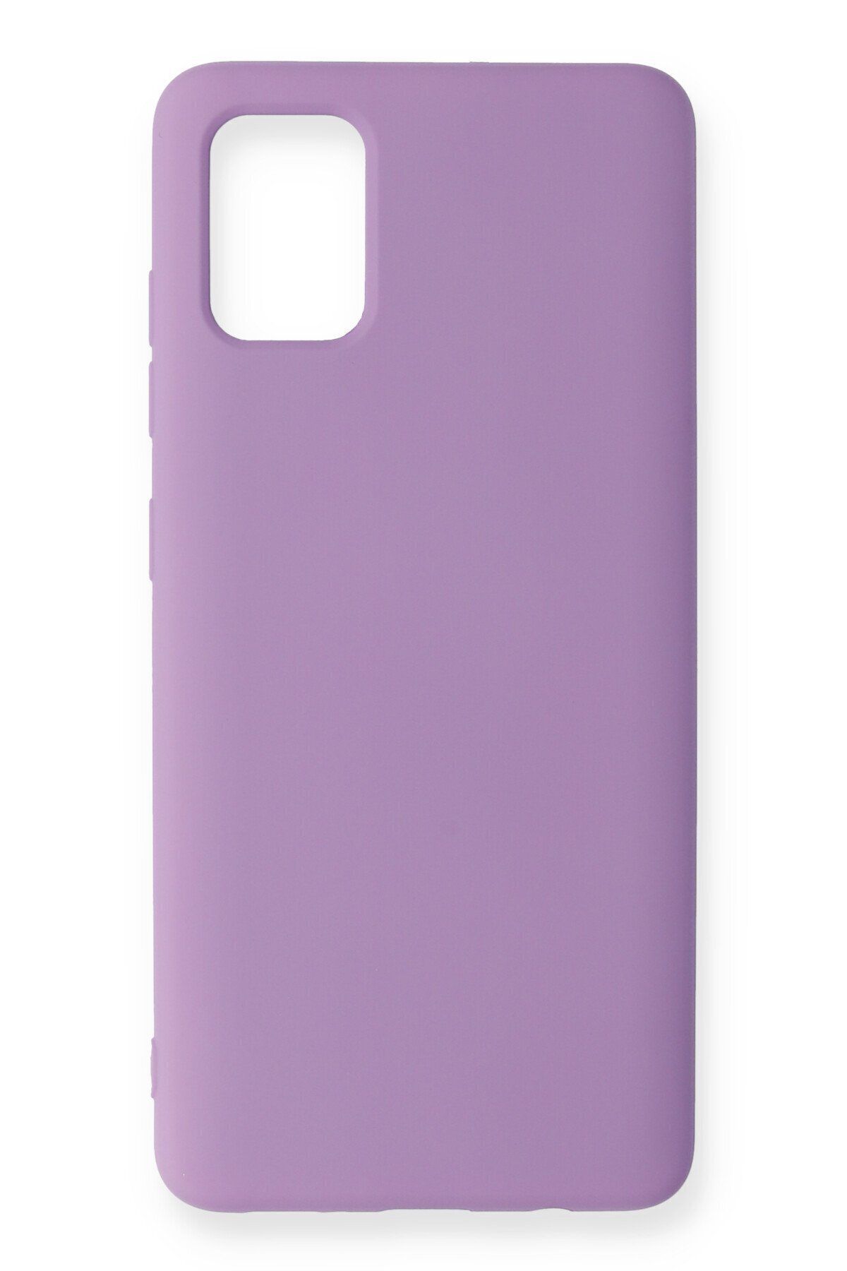 cepmoda Samsung Galaxy A51 Uyumlu Telefon Kılıfı - Lansman, iÇi Süet/Kadife, Soft - LİLA